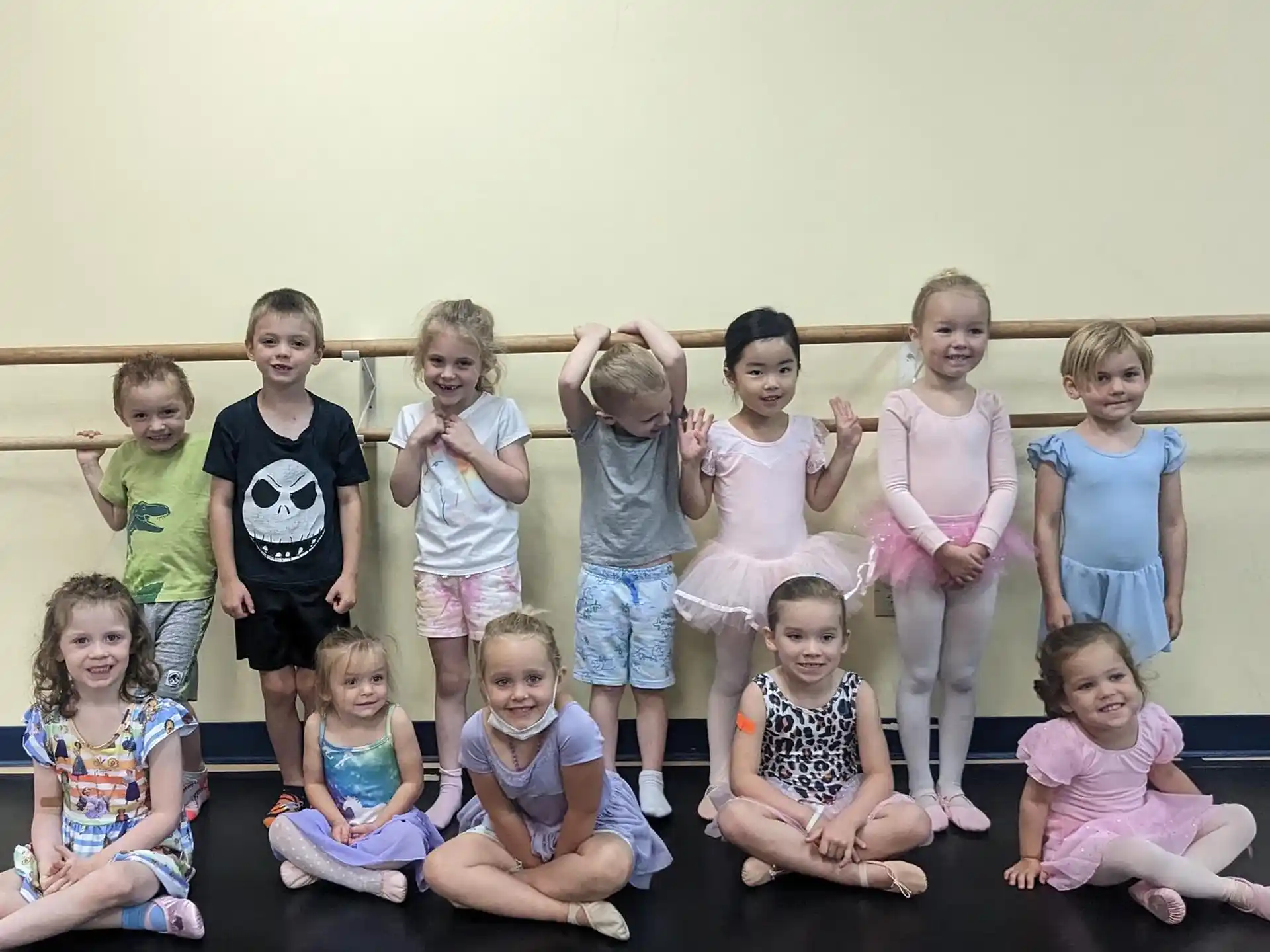 a group of children posing for a photo