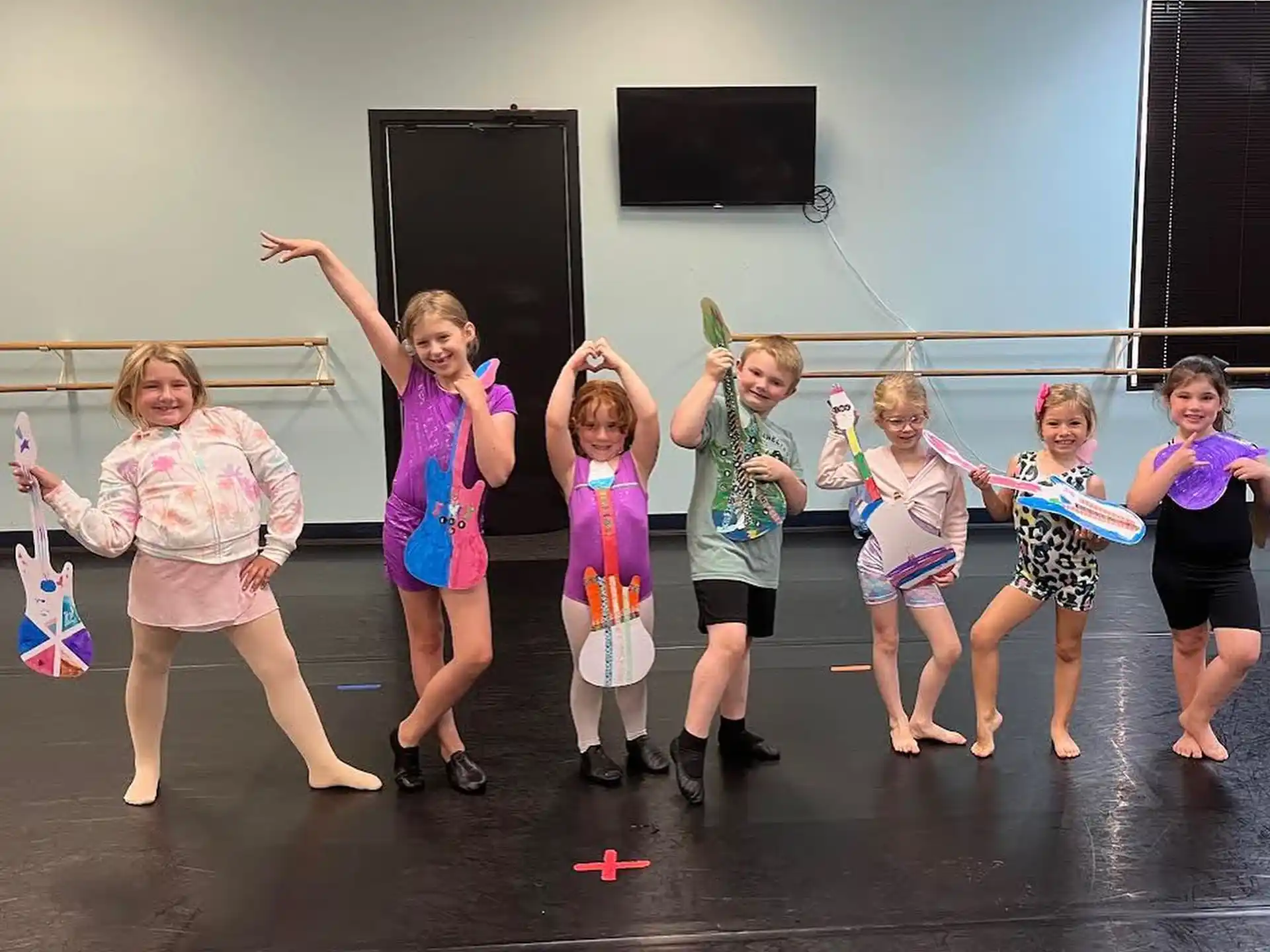 a group of girls dancing