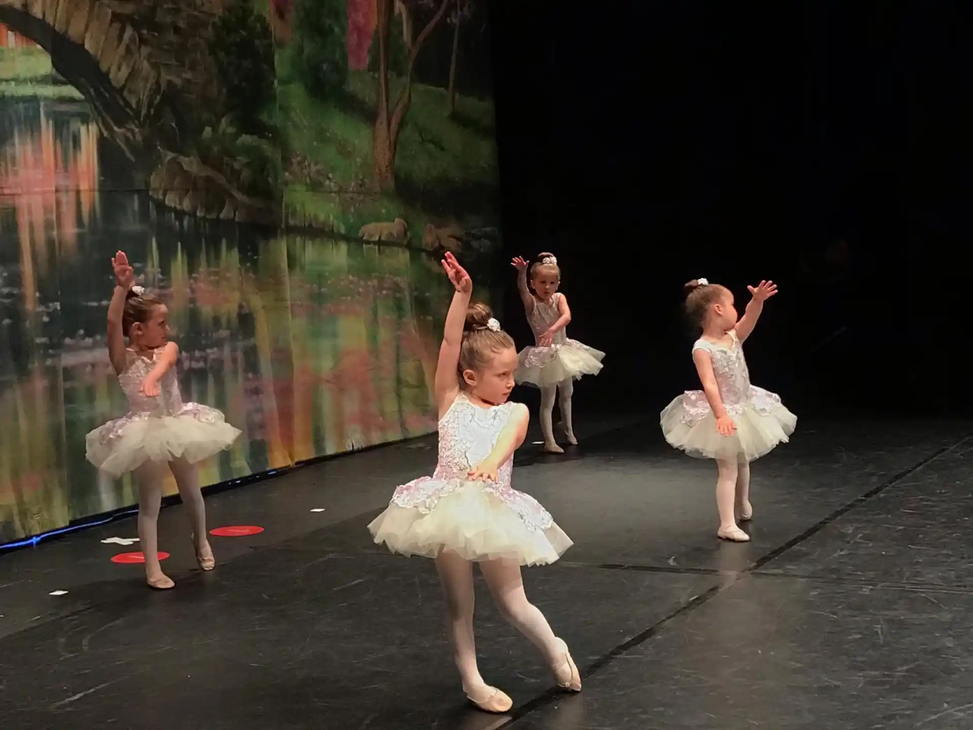 a group of girls dancing