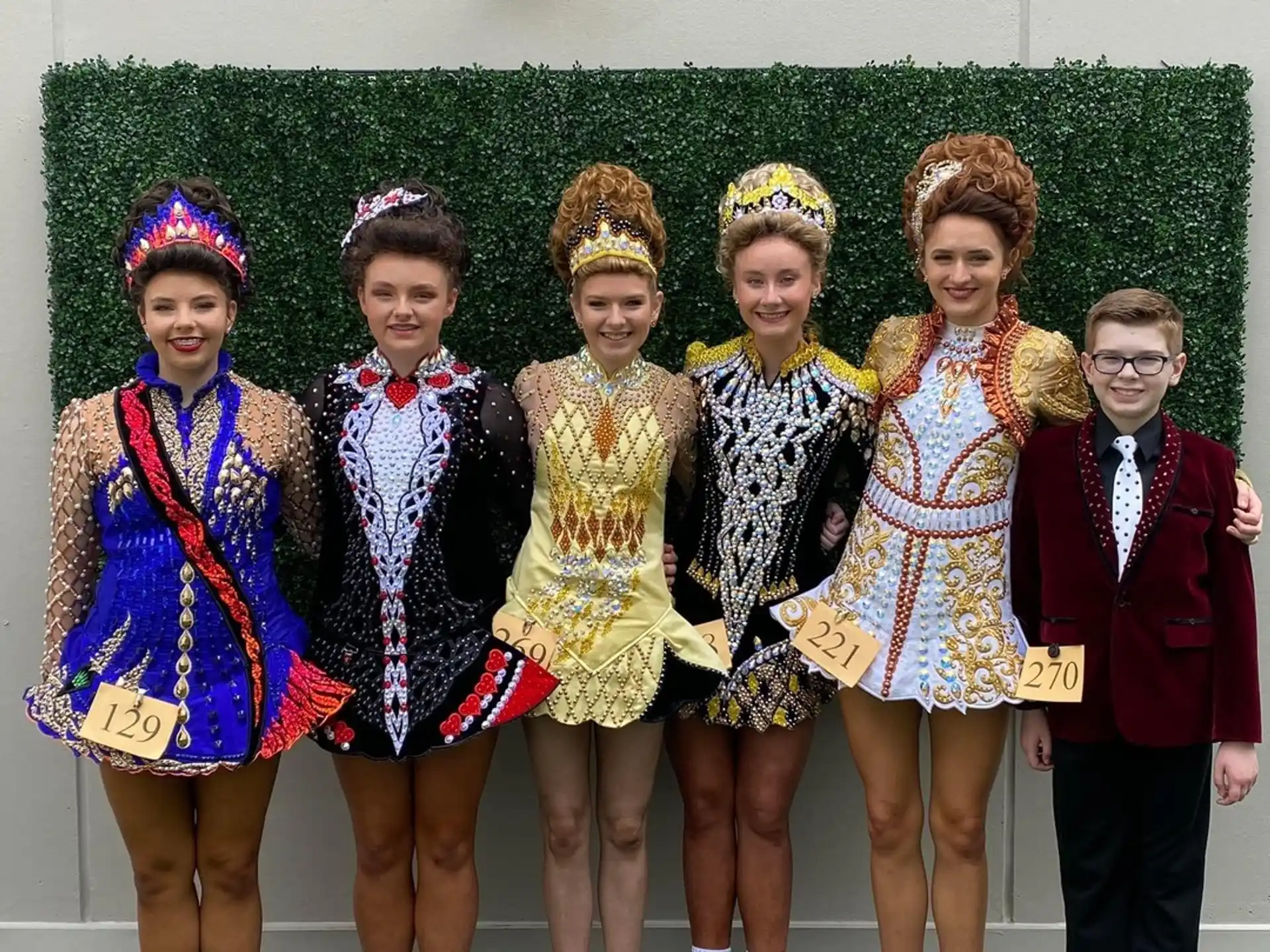 a group of people wearing clothing