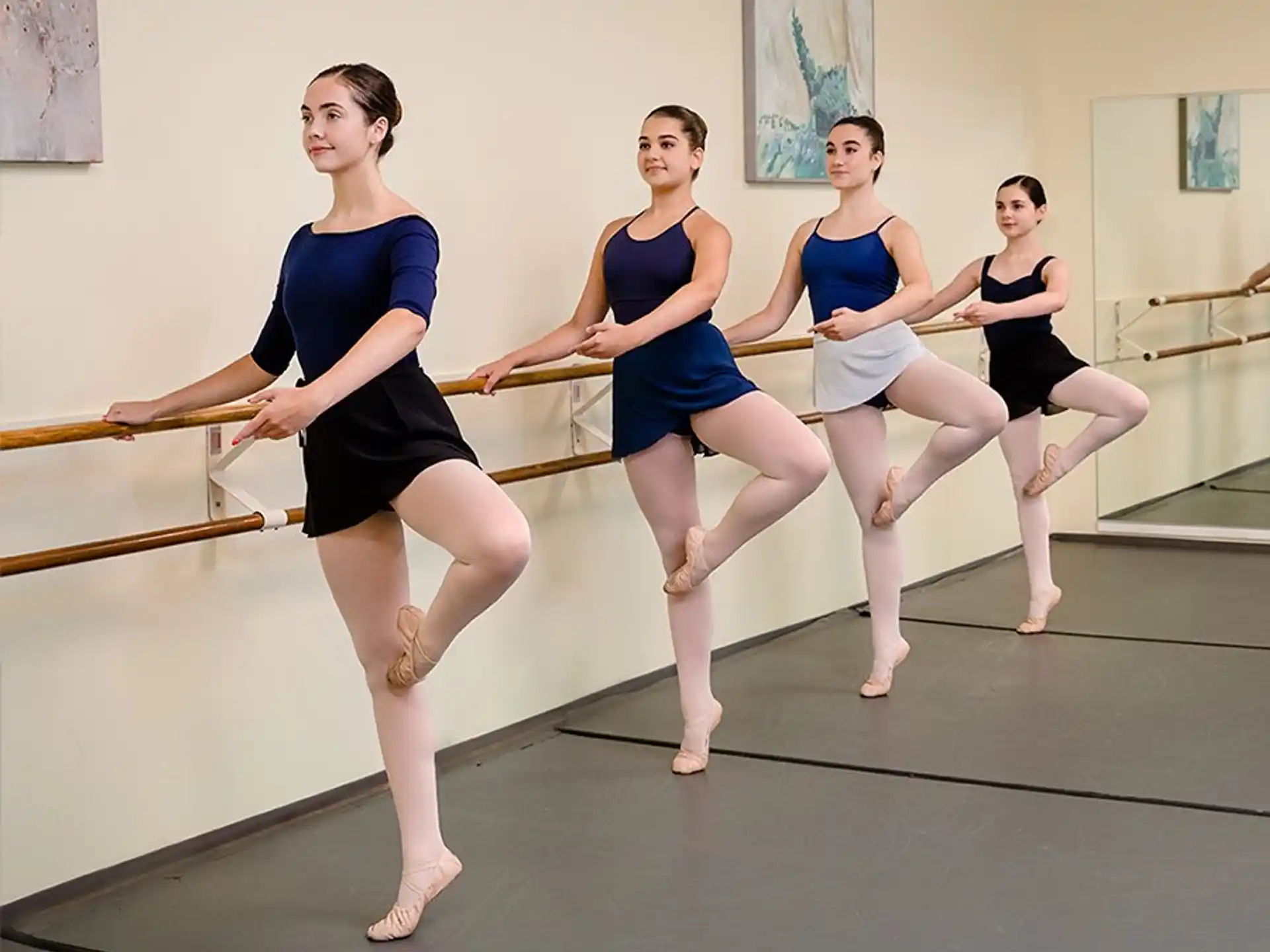 a group of women dancing