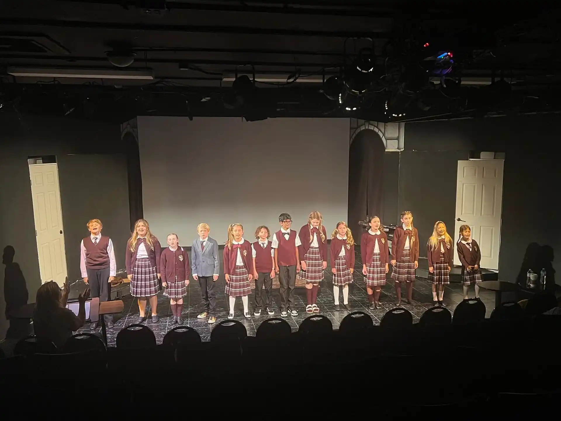 a group of people on a stage