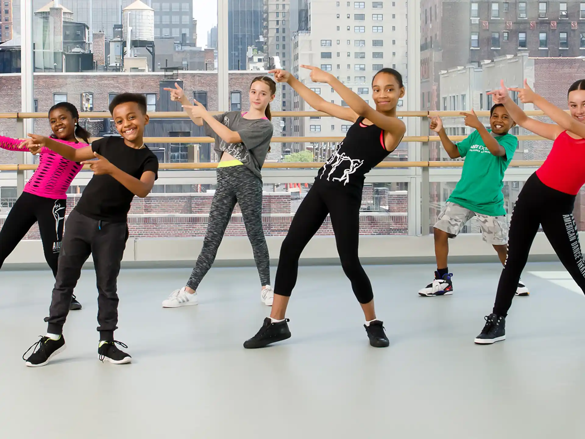 a group of people dancing