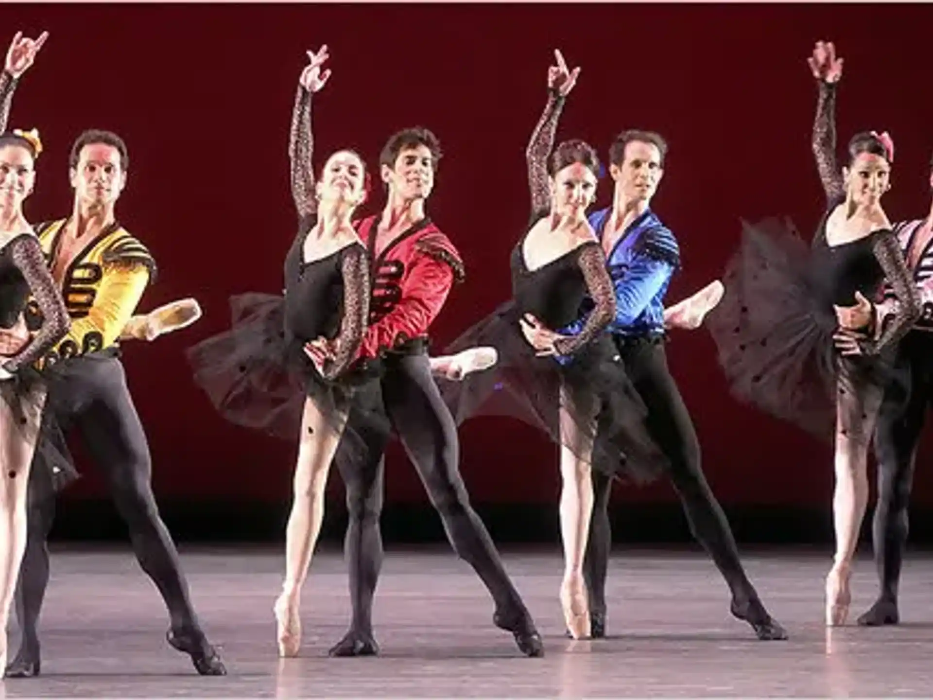 a group of people dancing