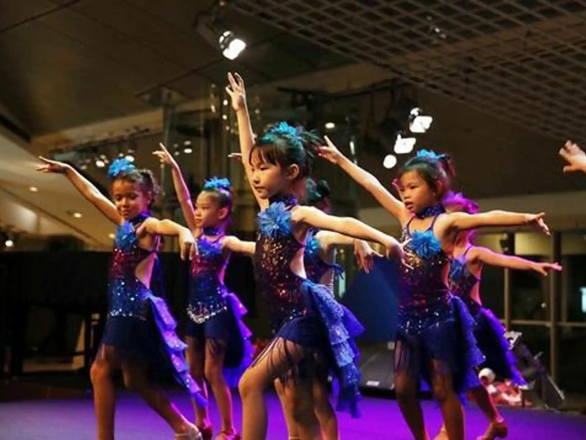 a group of women dancing