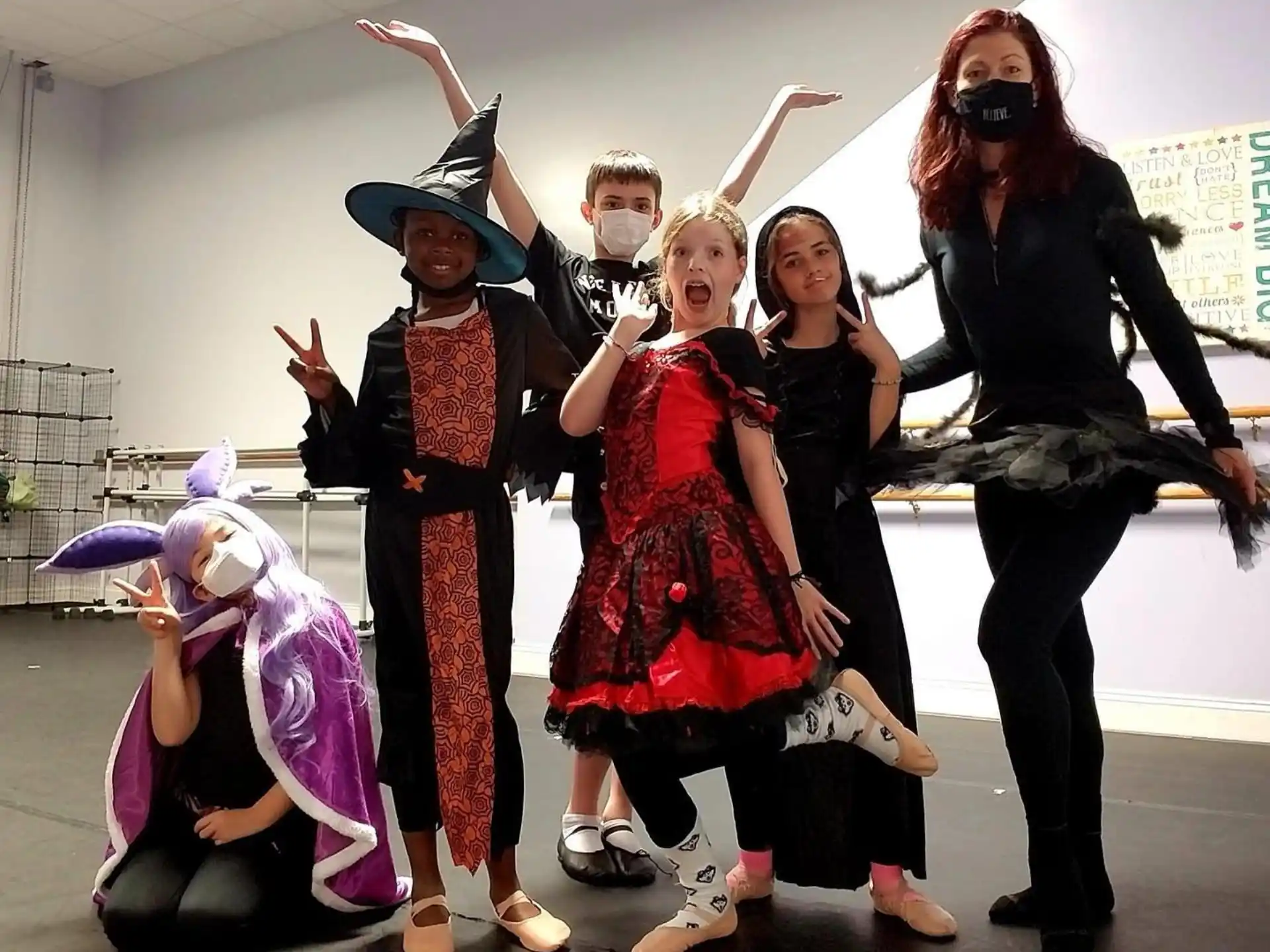 a group of people wearing clothing