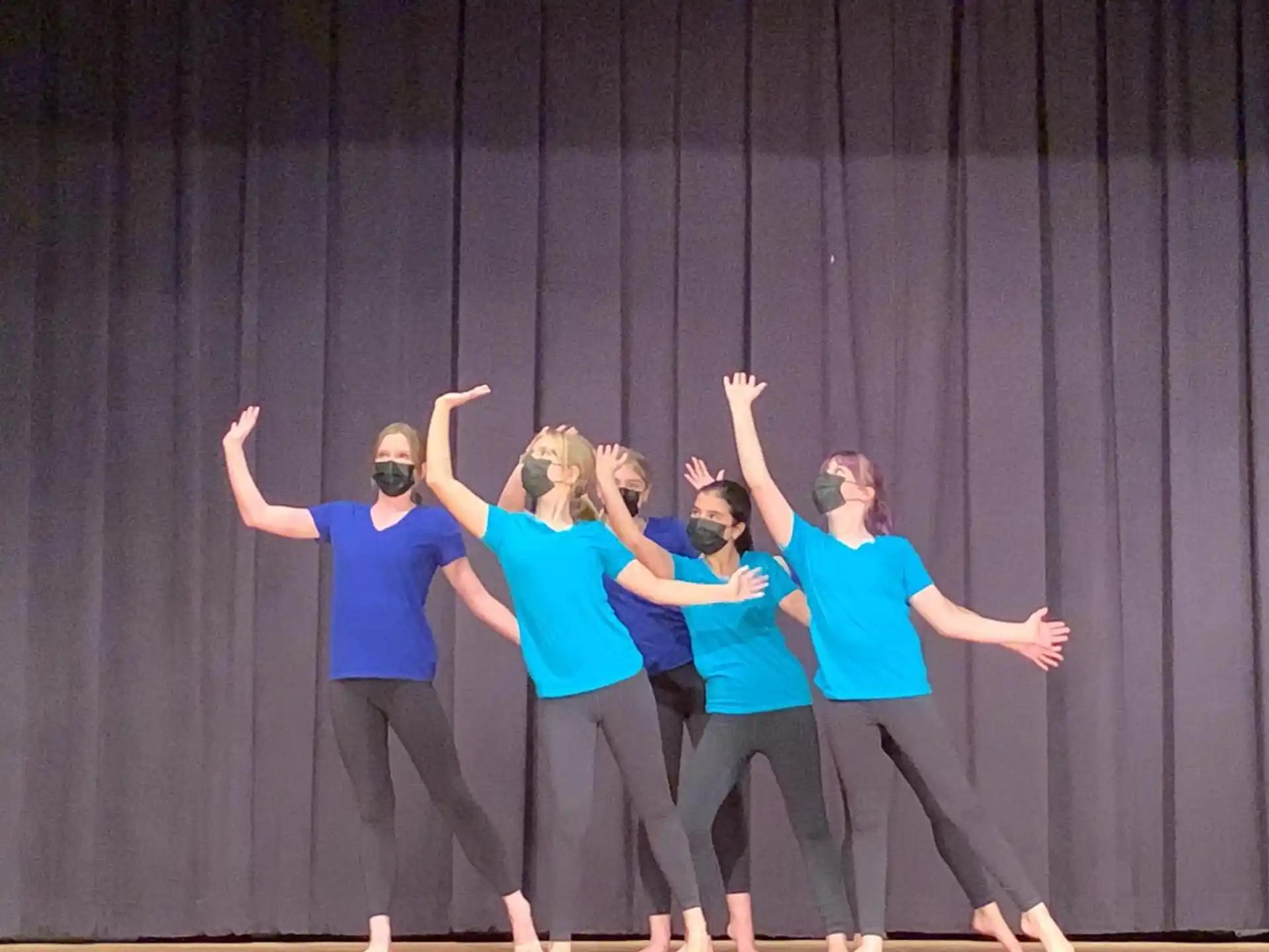 a group of people dancing