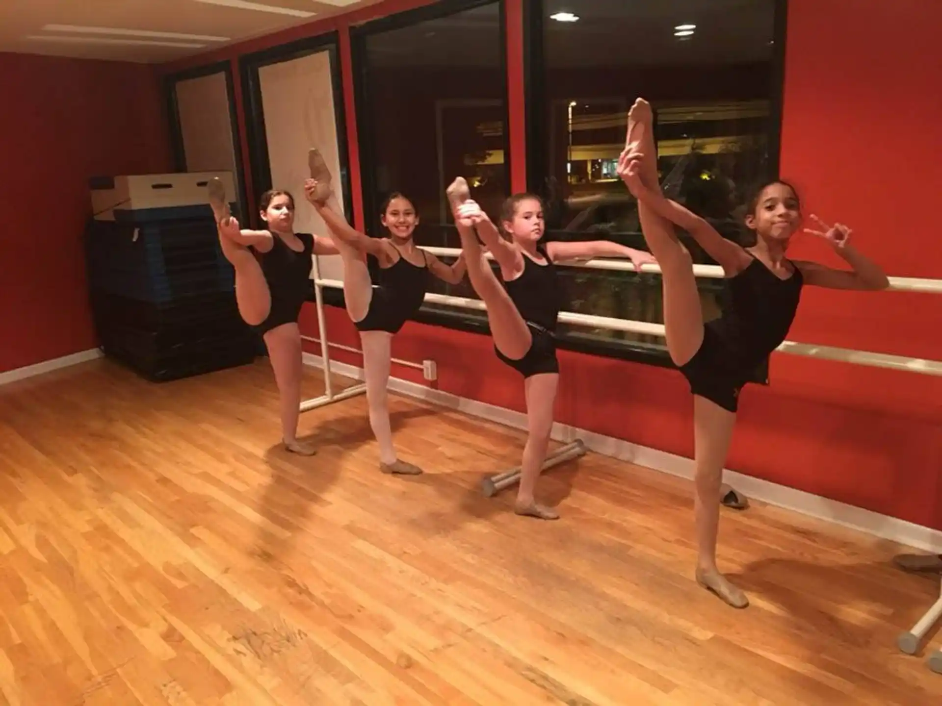 a group of women dancing