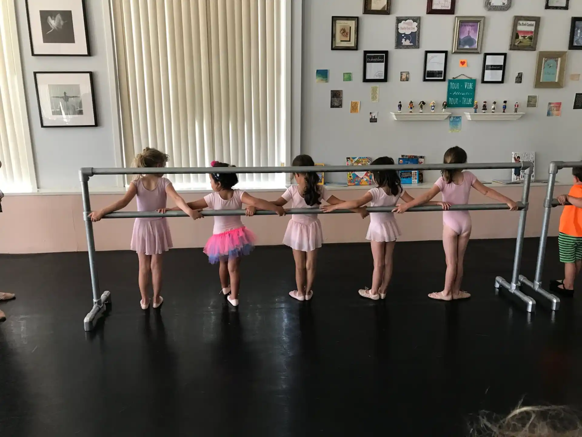 a group of girls dancing