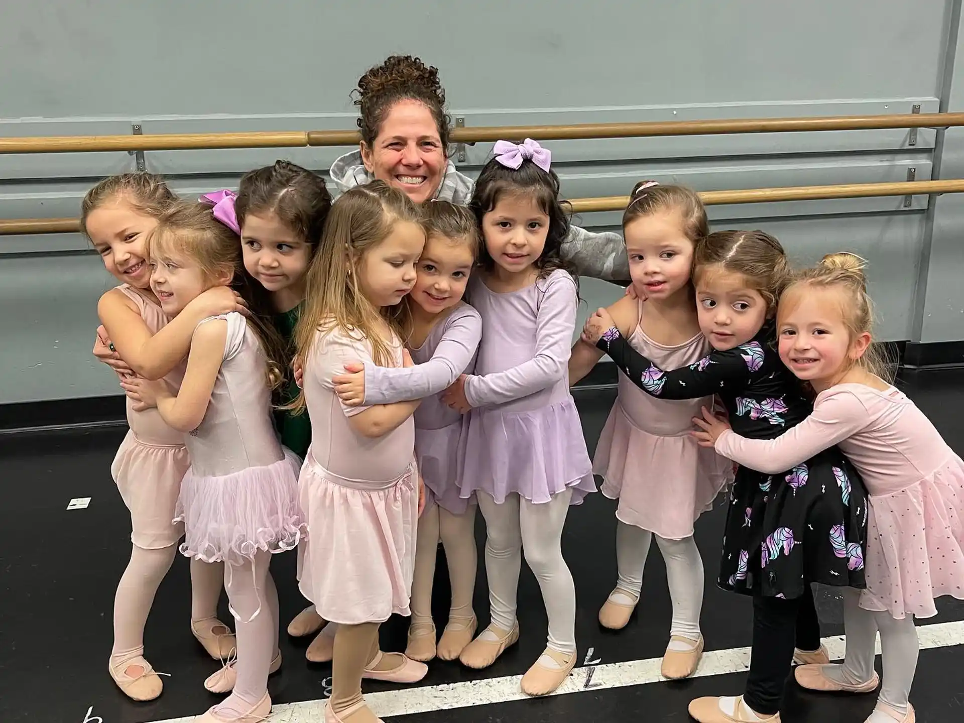 a person with a group of children