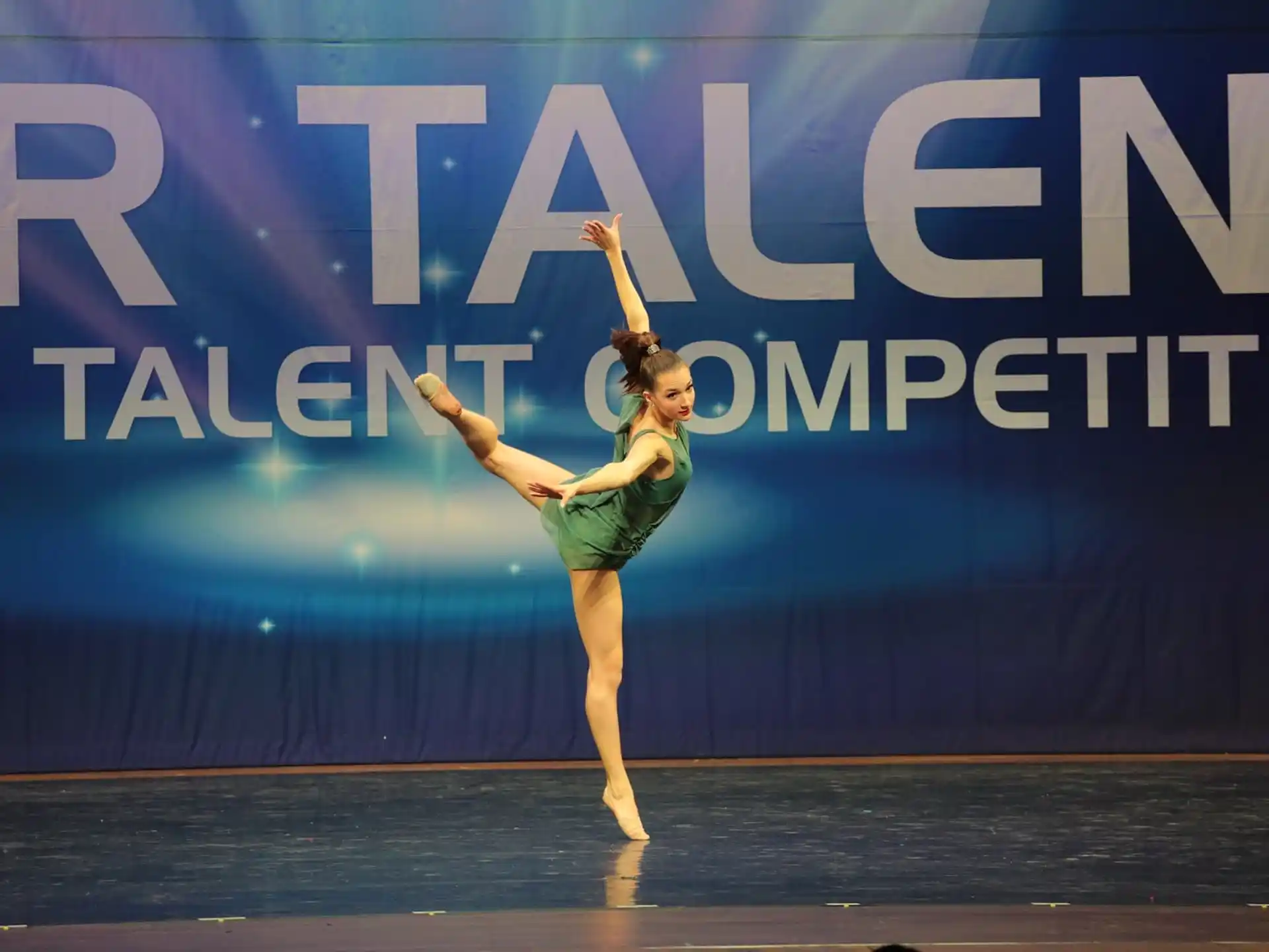 a person dancing on a stage