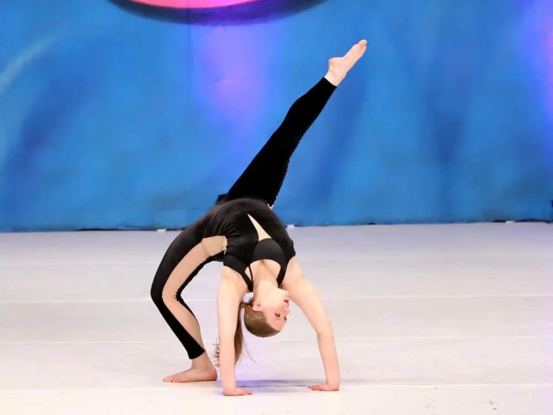 a person doing a yoga pose