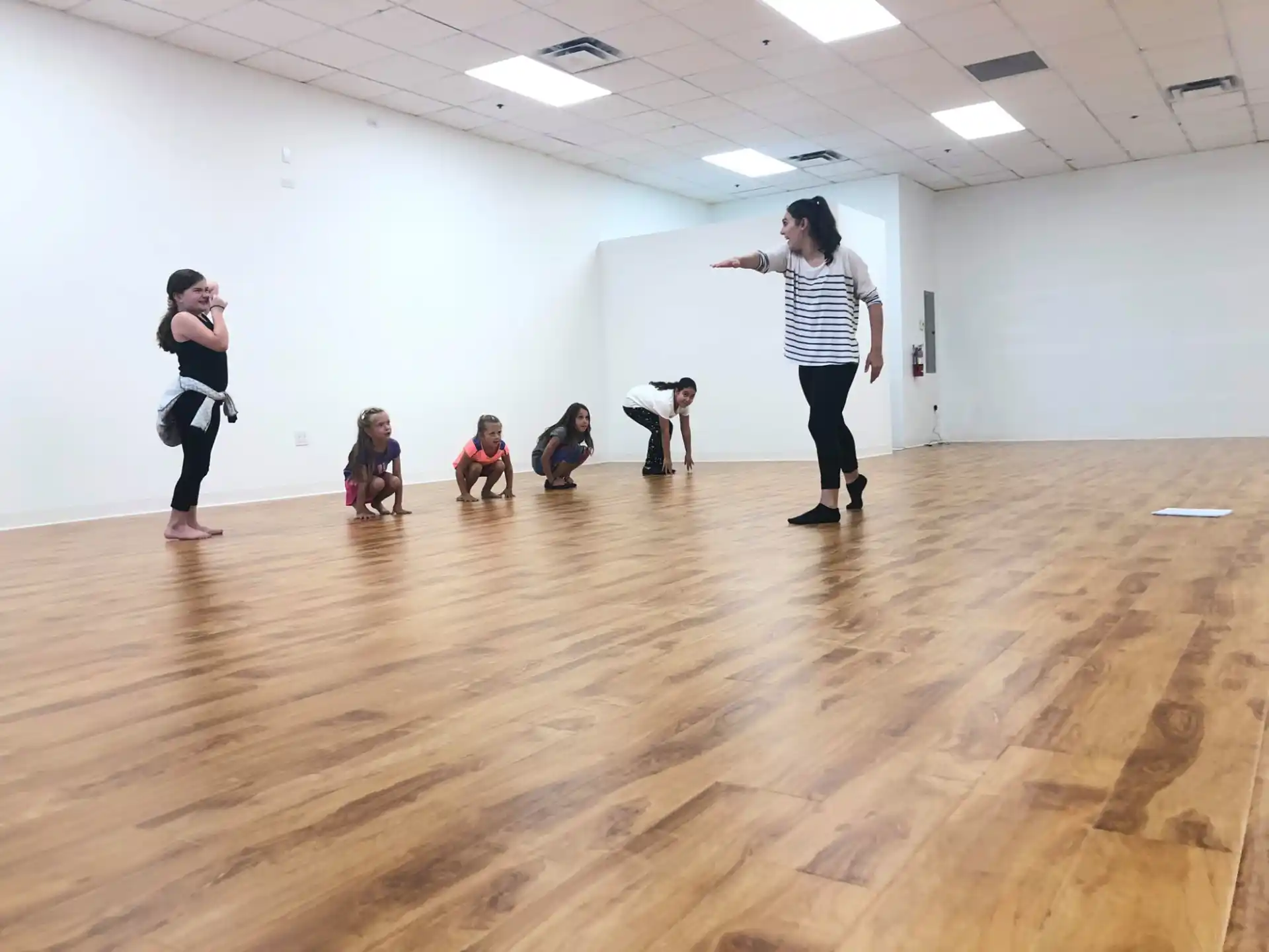 a group of people in a room