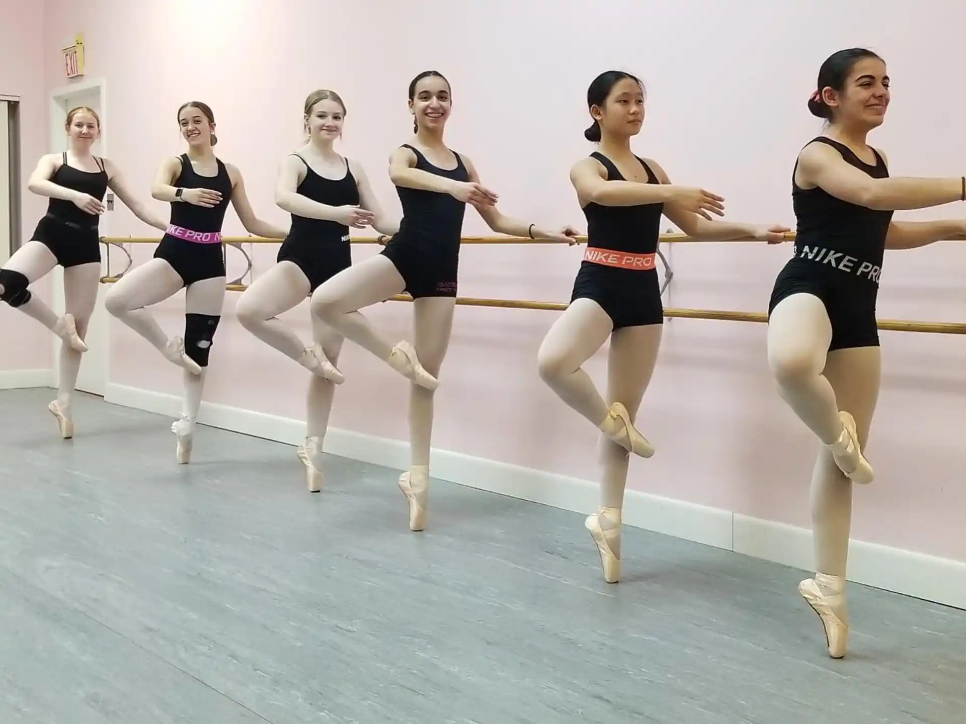 a group of women dancing