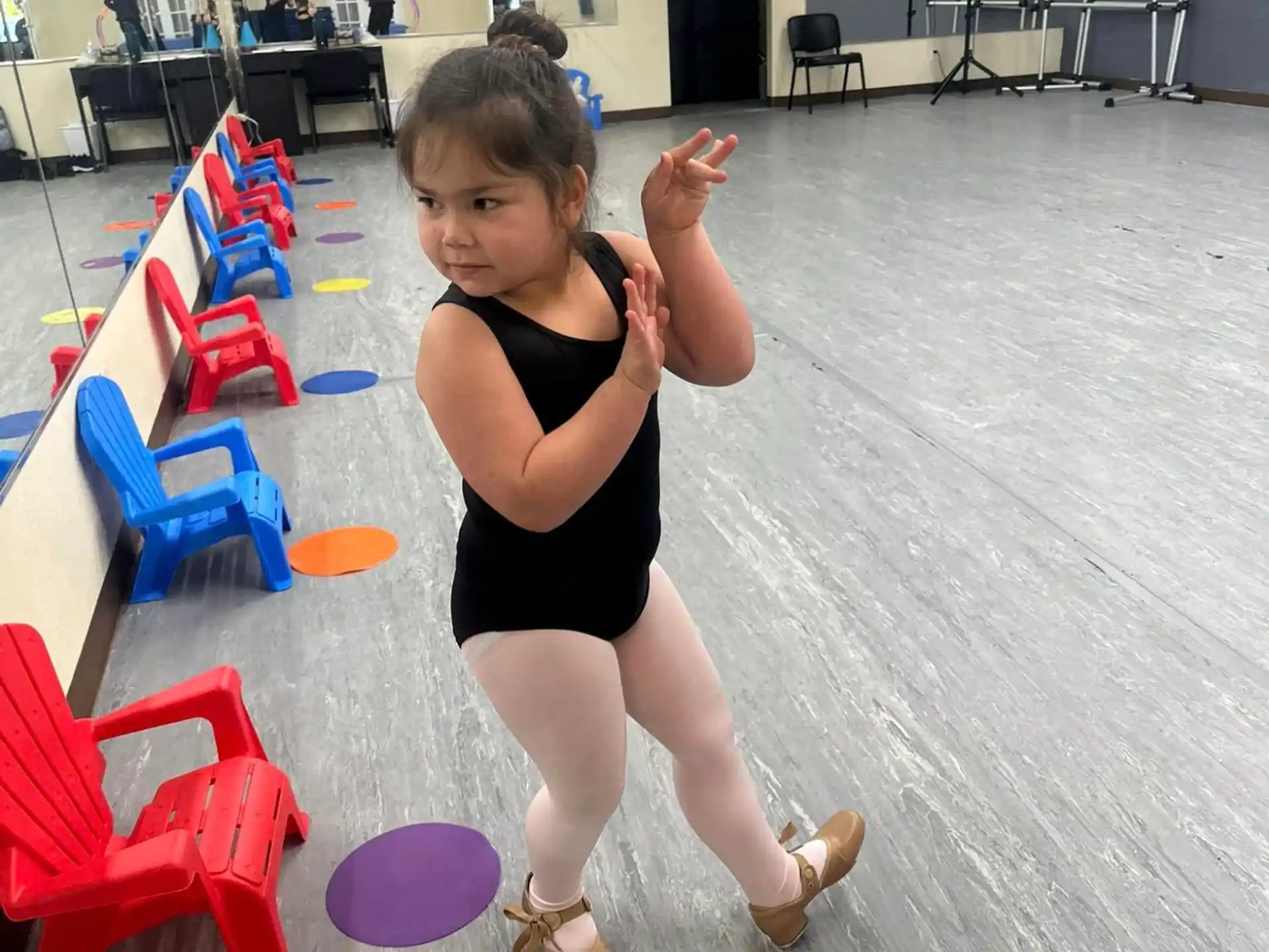 a girl in a gym