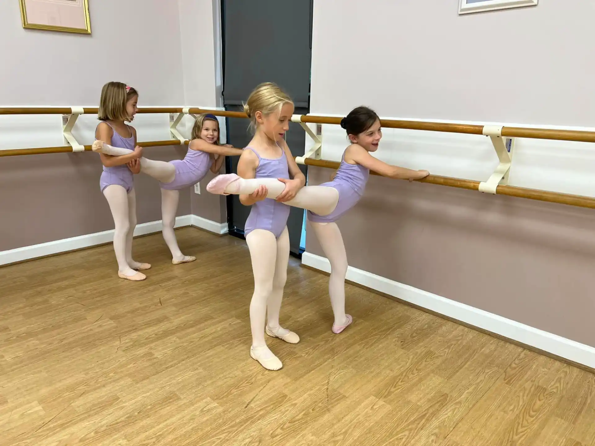 a group of girls in a room
