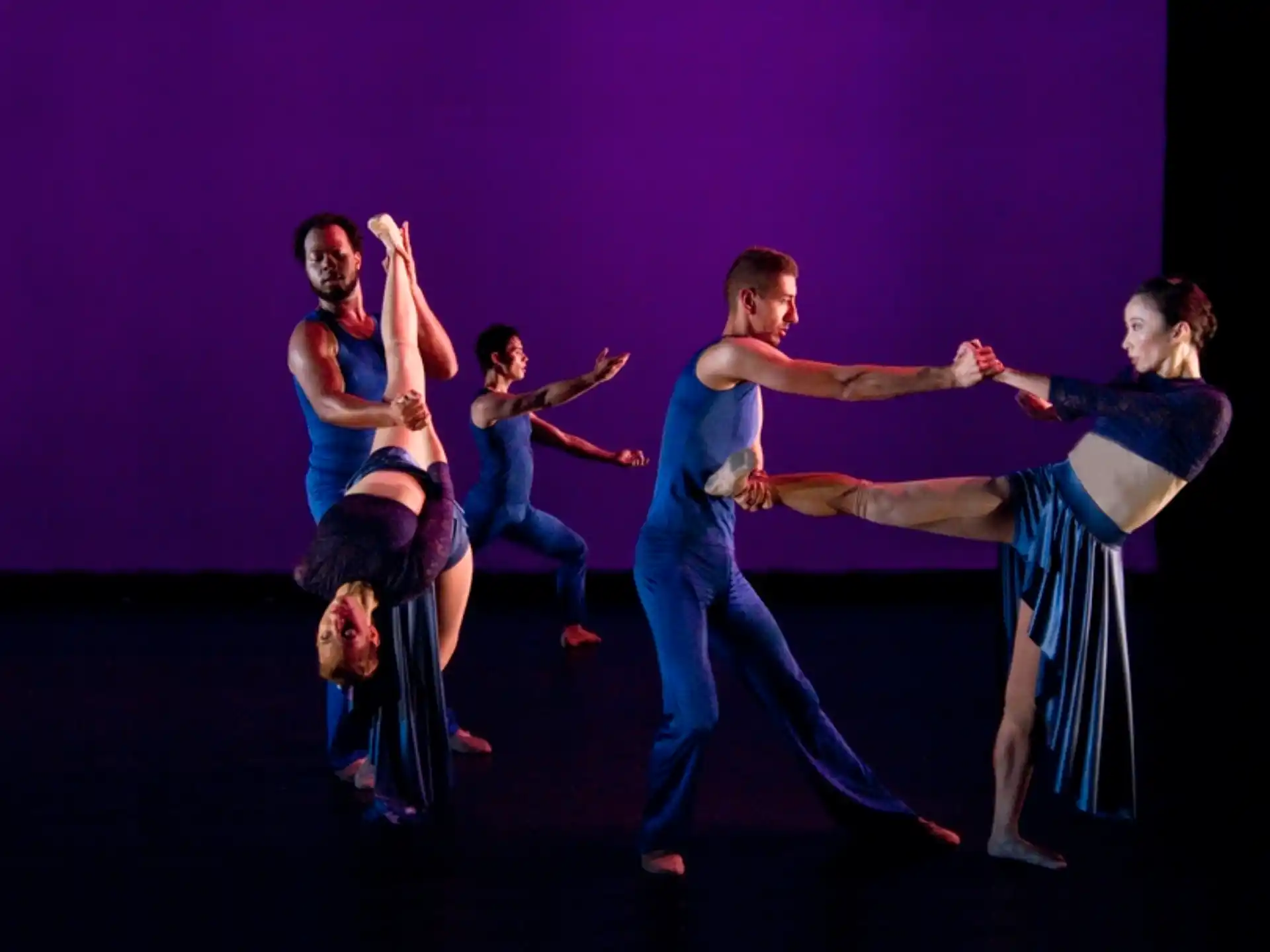 a group of people dancing