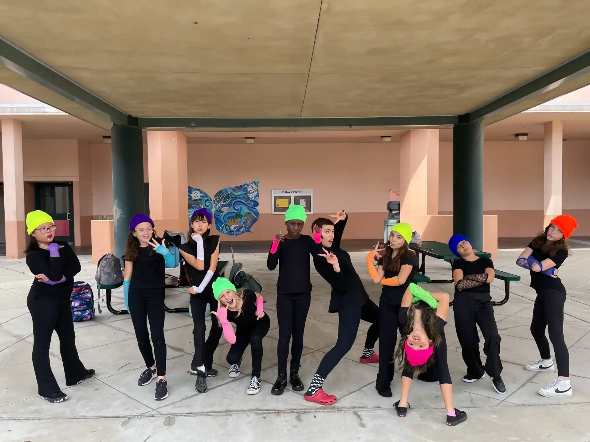 a group of people wearing clothing