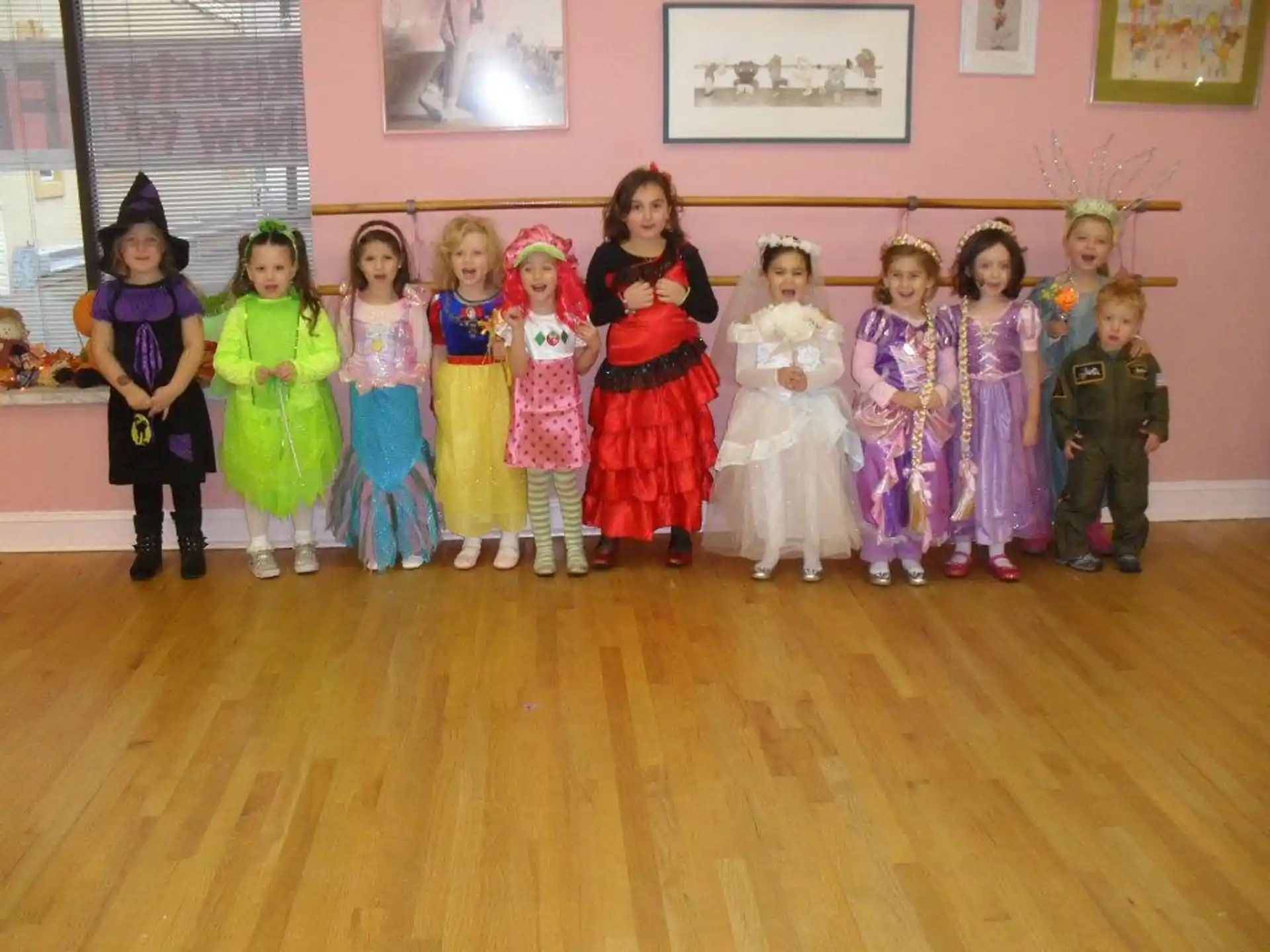 a group of children in clothing