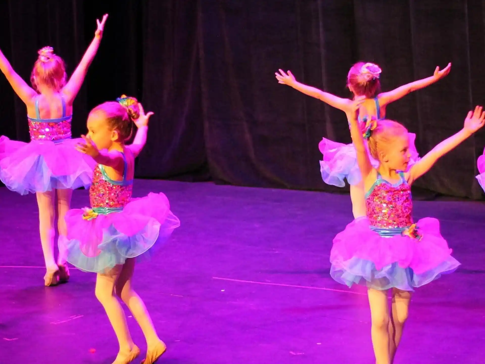 a group of girls dancing