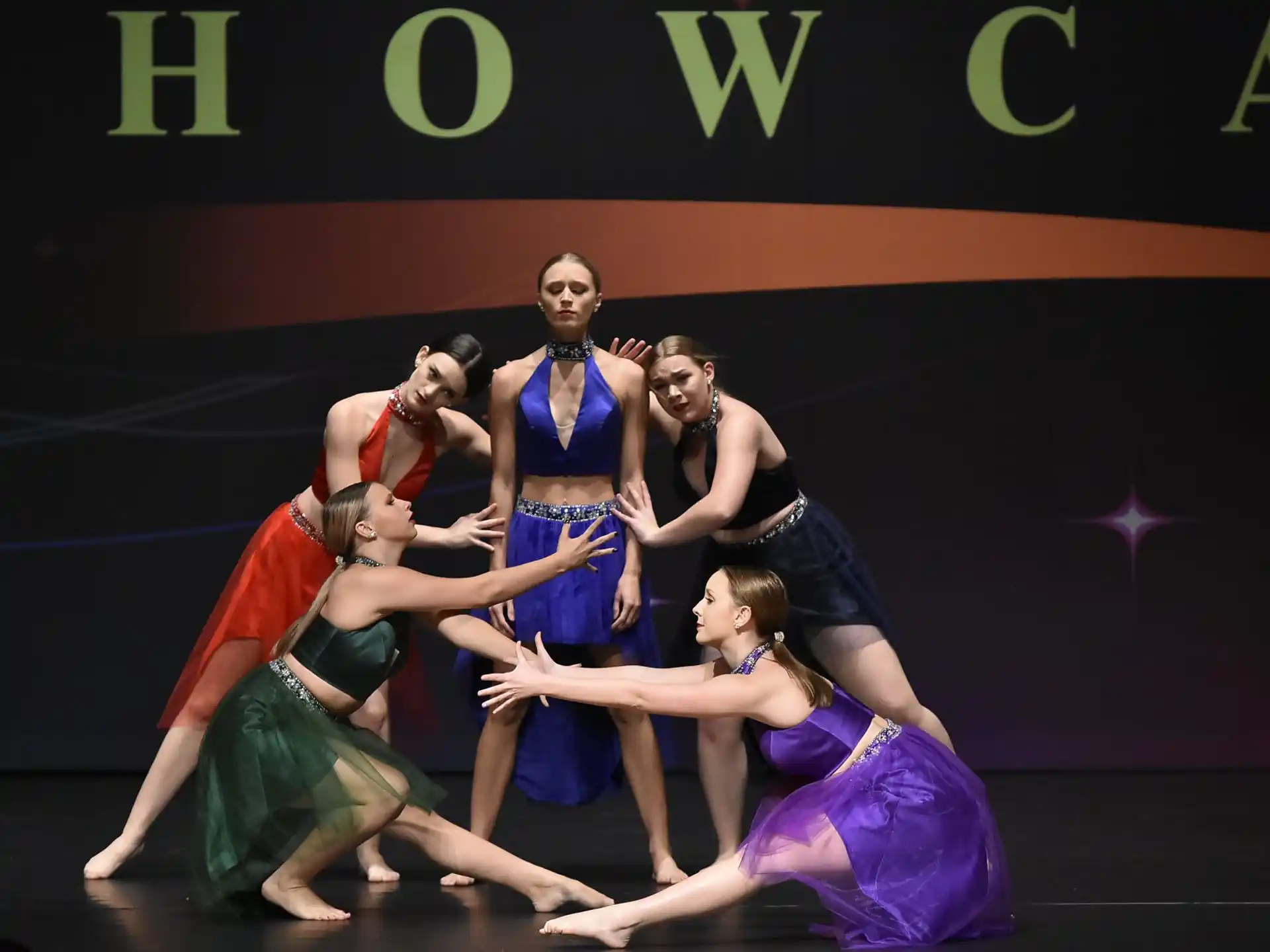 a group of people dancing