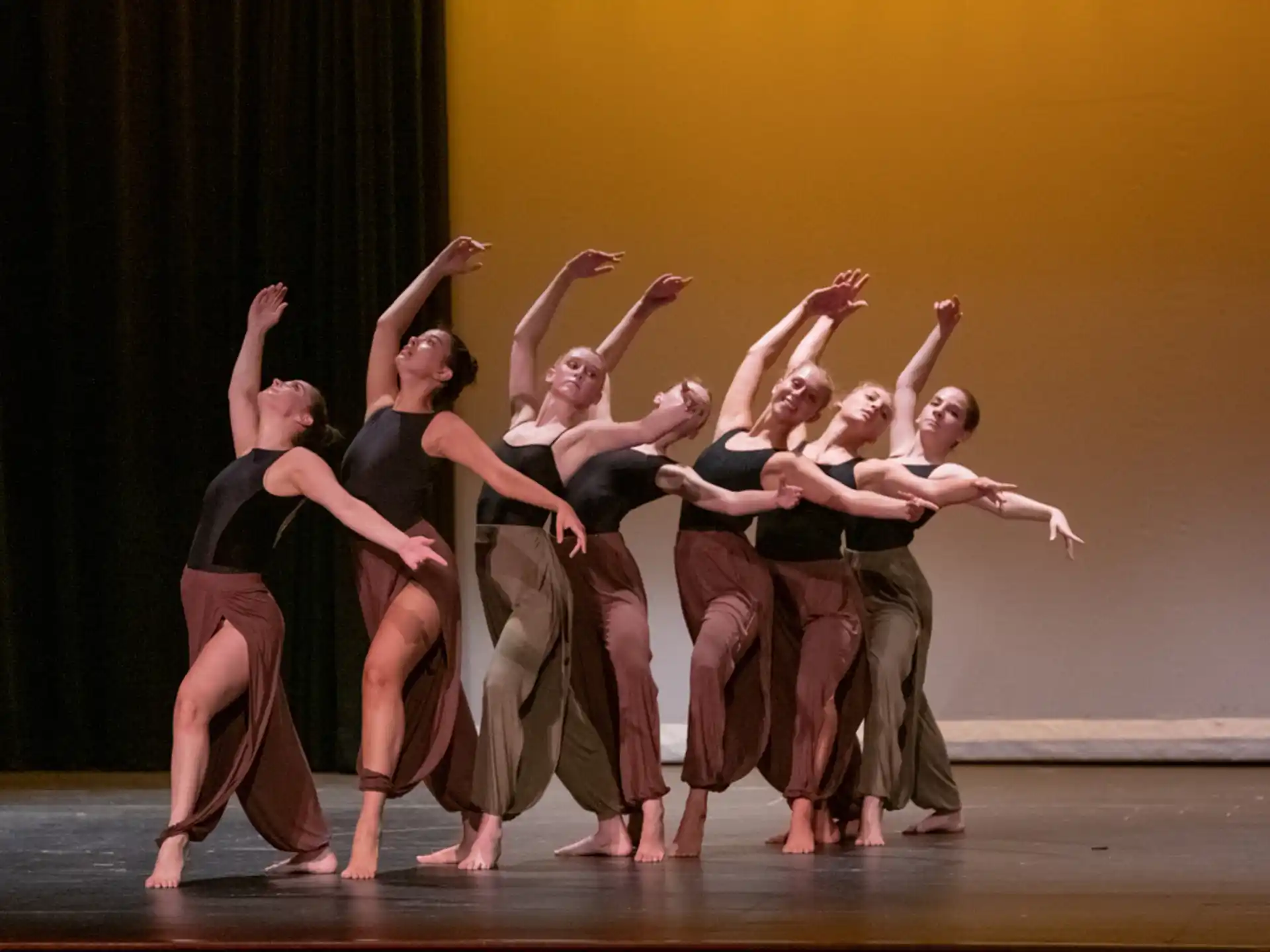 a group of people dancing