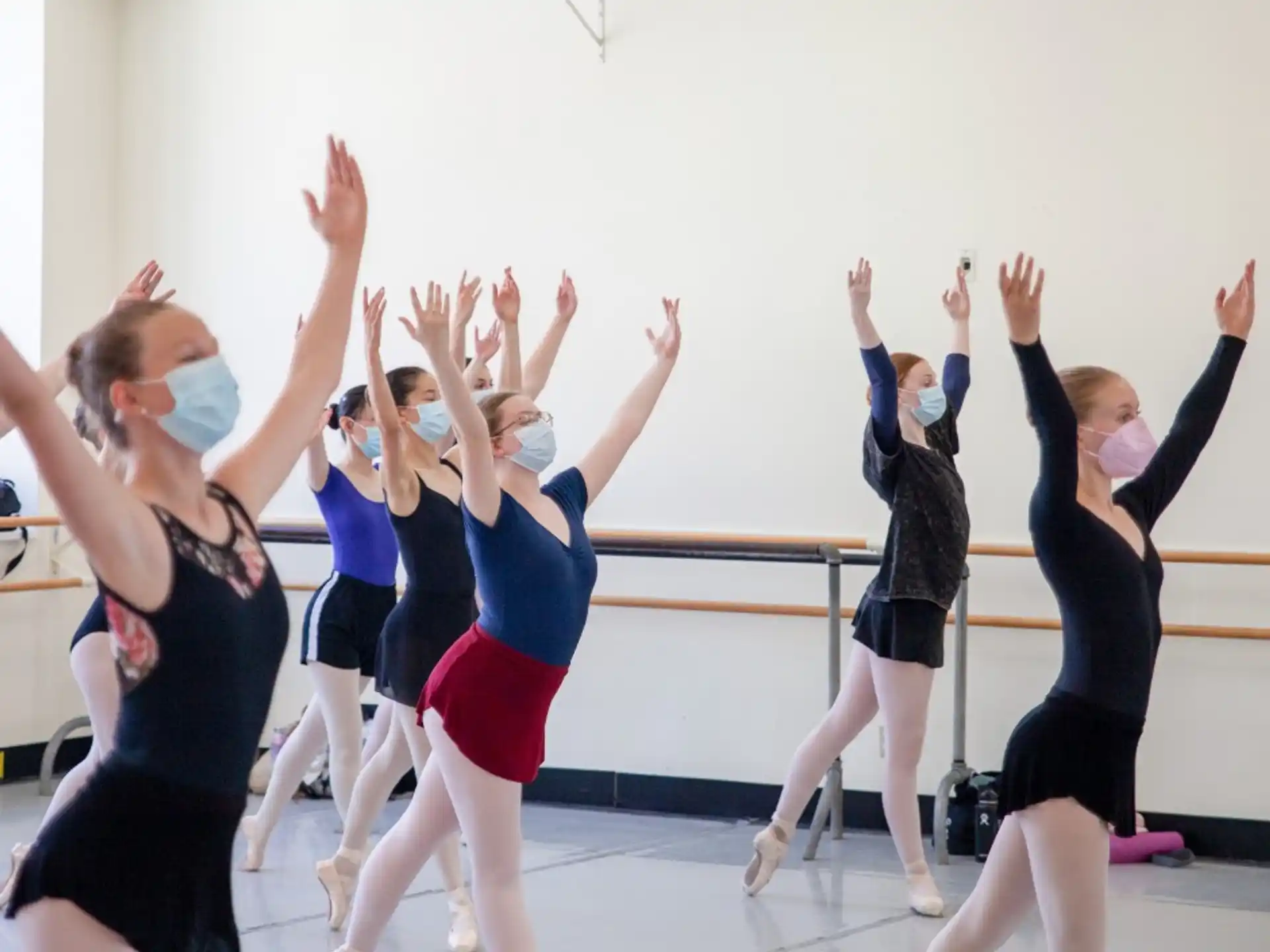 a group of women dancing
