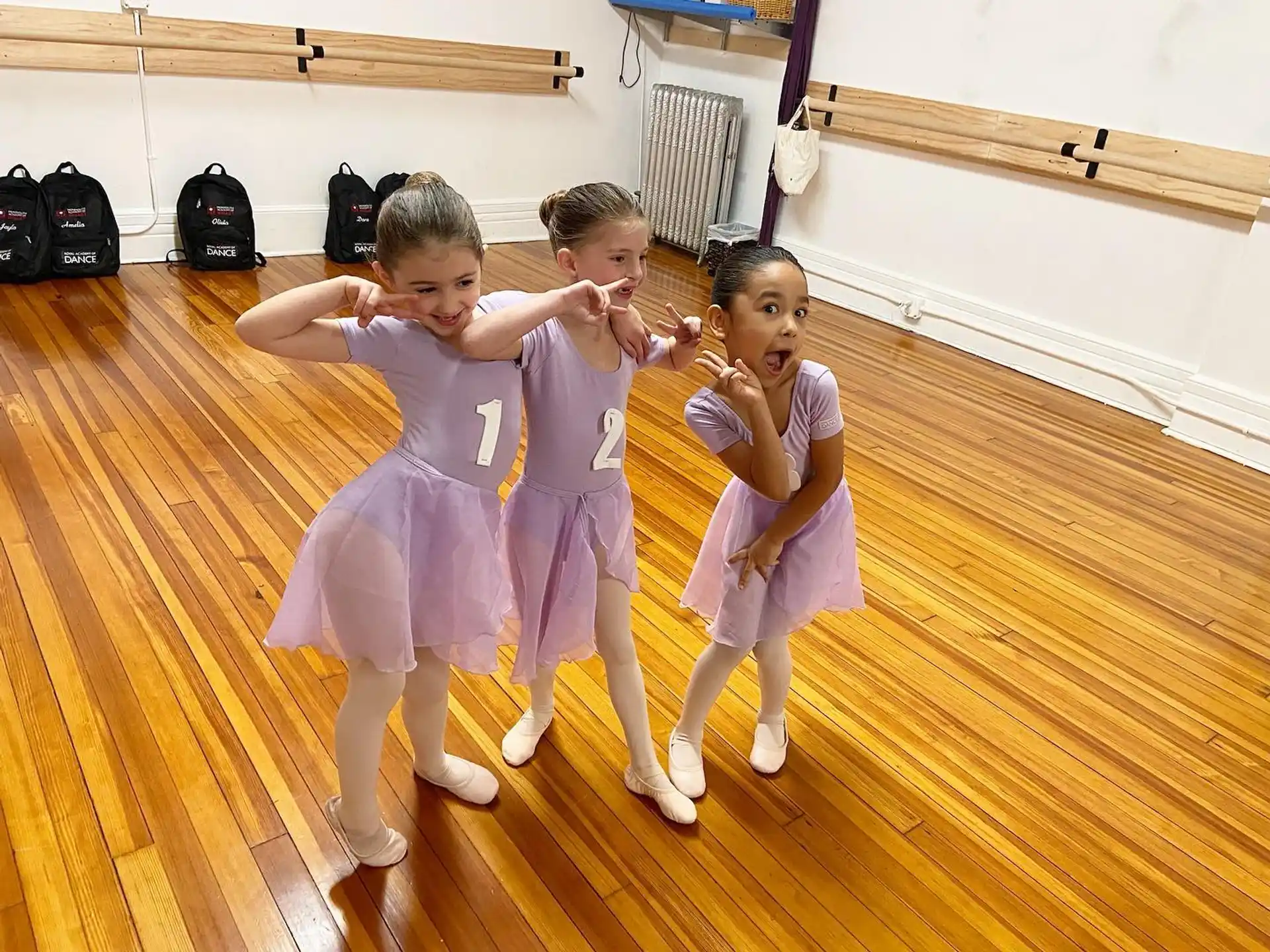 a group of children in a room