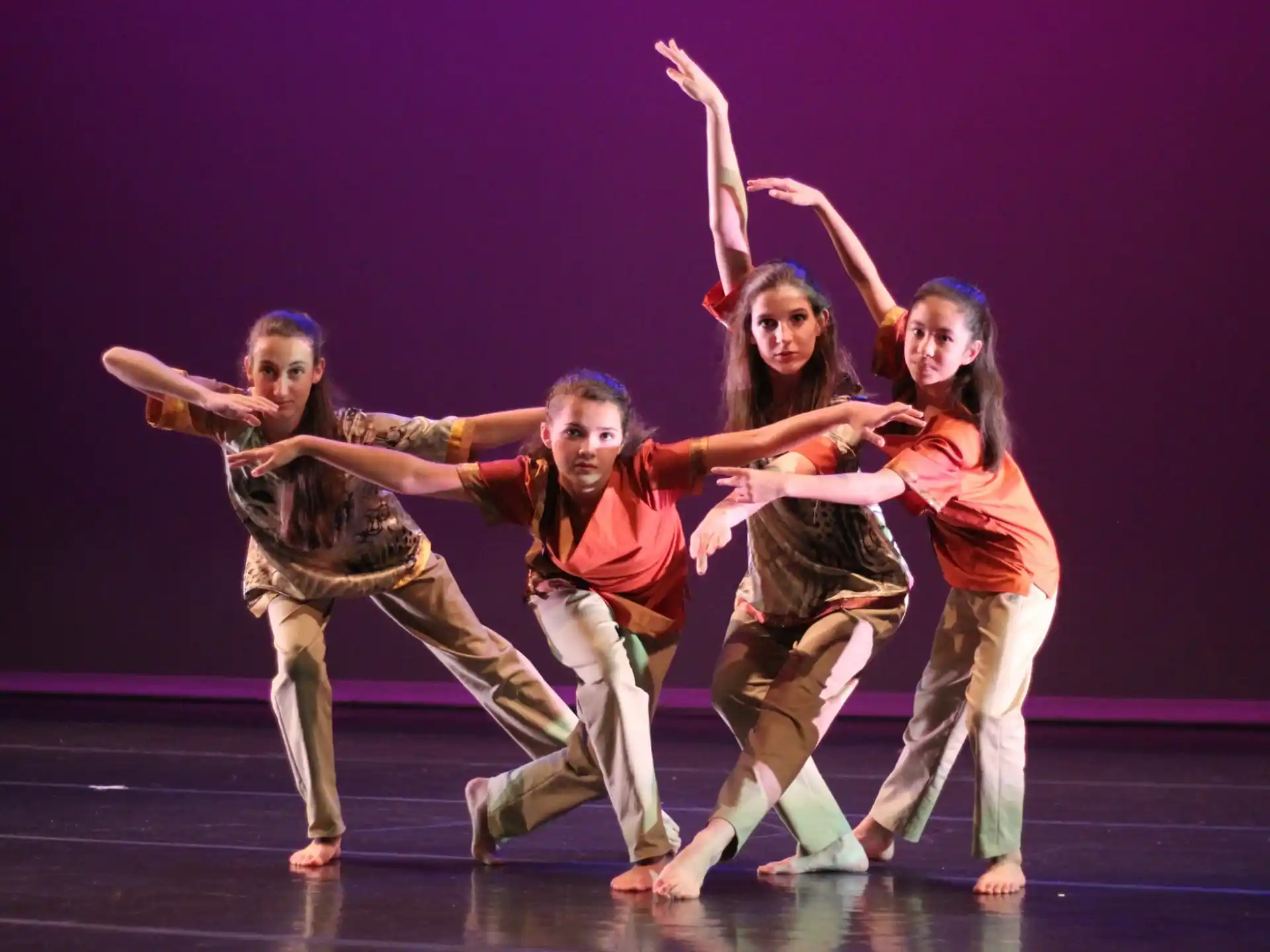 a group of people dancing