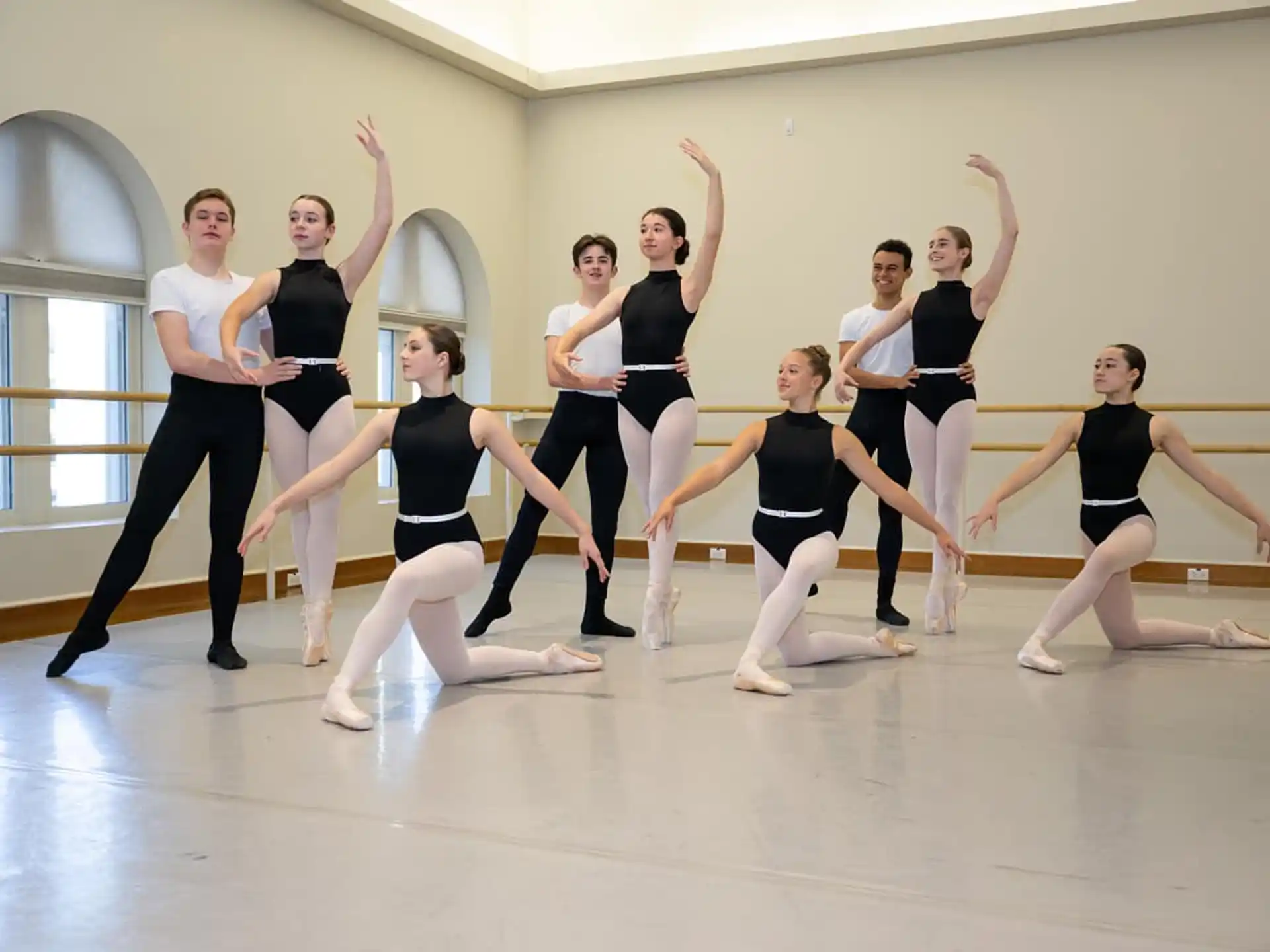 a group of women dancing