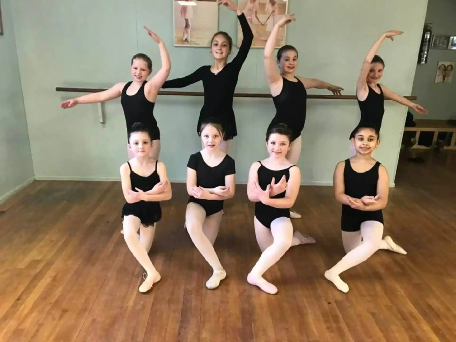 a group of women dancing