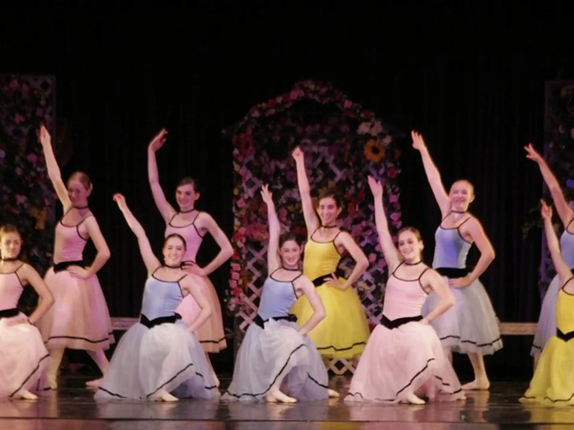 a group of women dancing