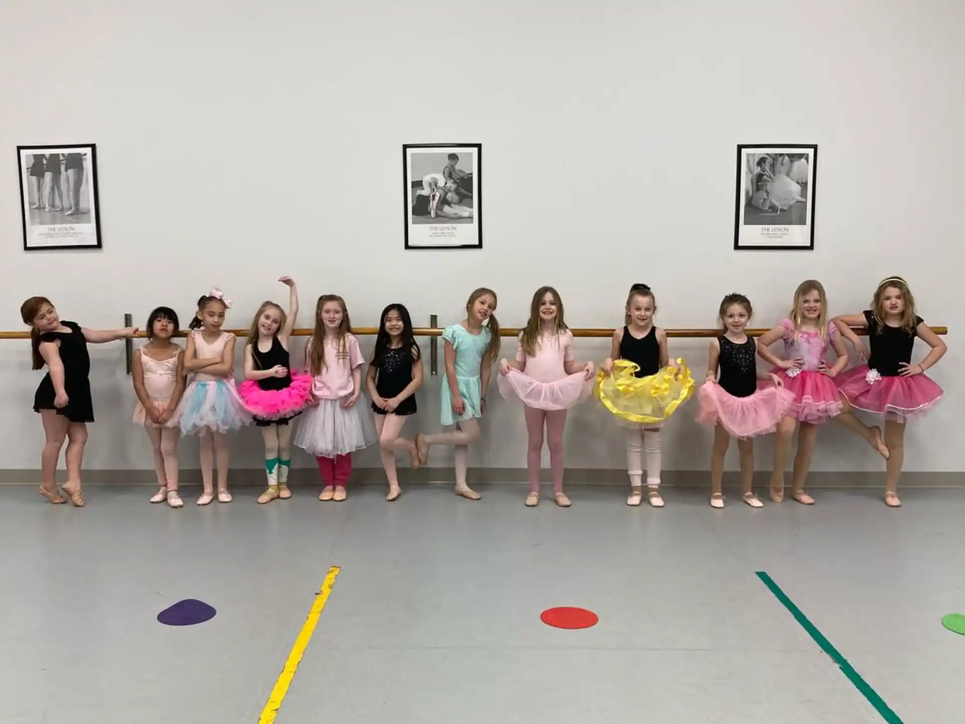 a group of women posing for a photo