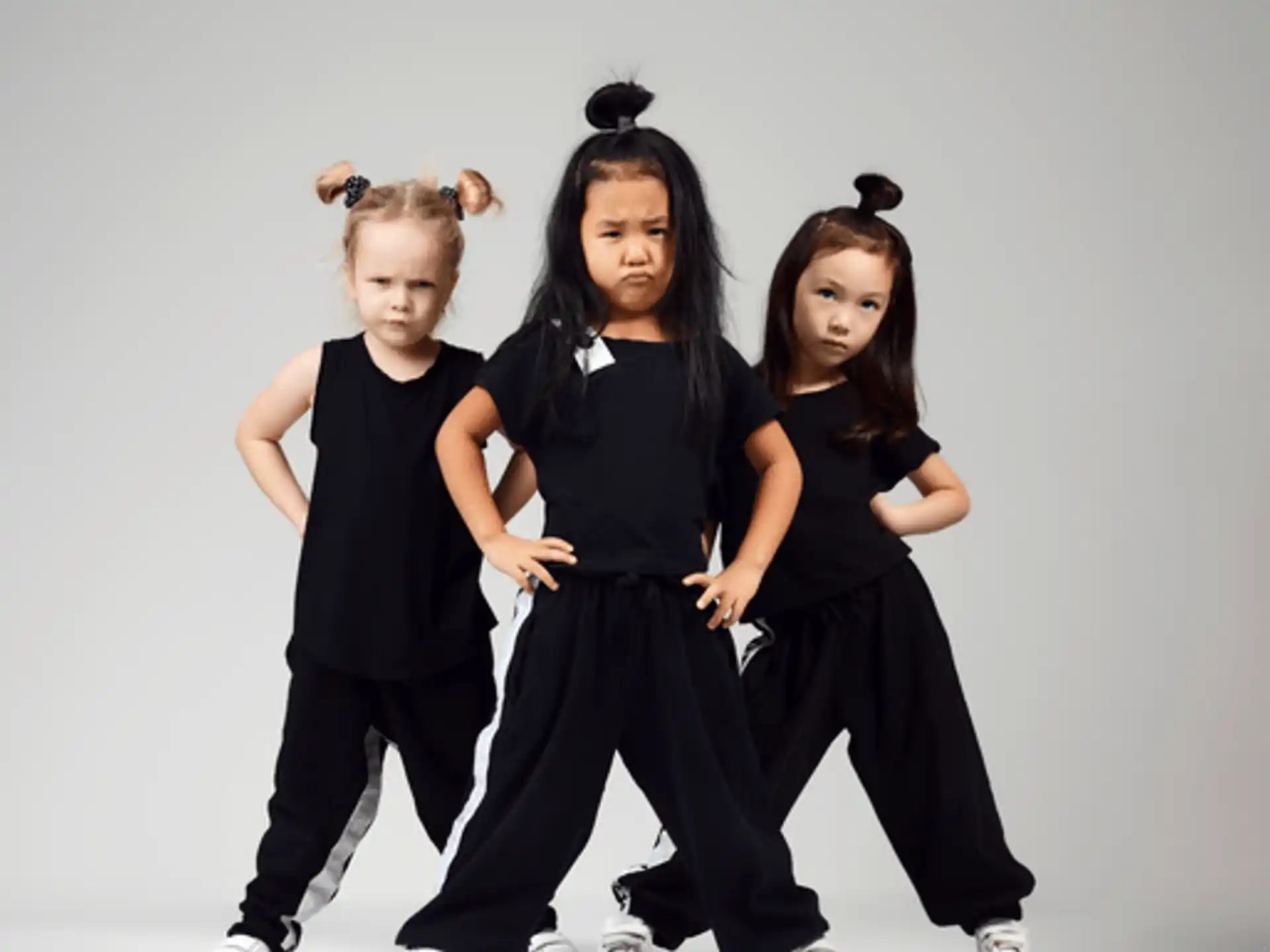 a group of girls posing for a picture