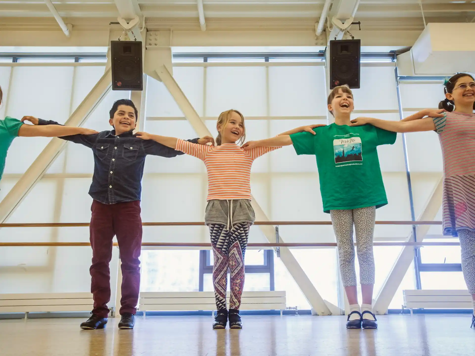 a group of people dancing