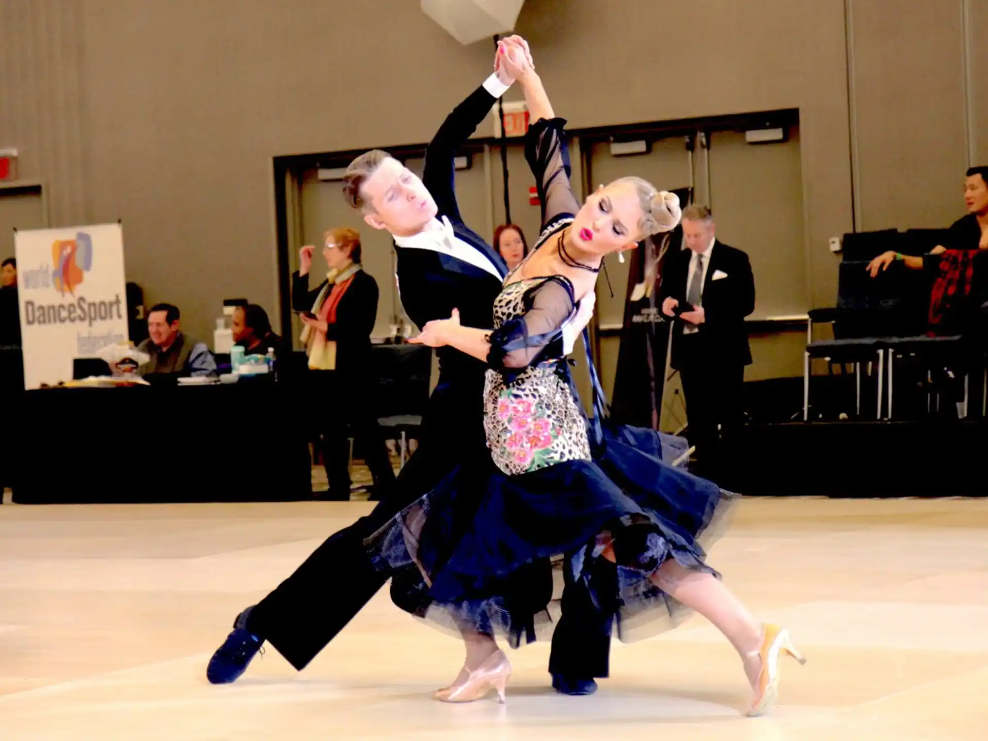 a couple of women dancing