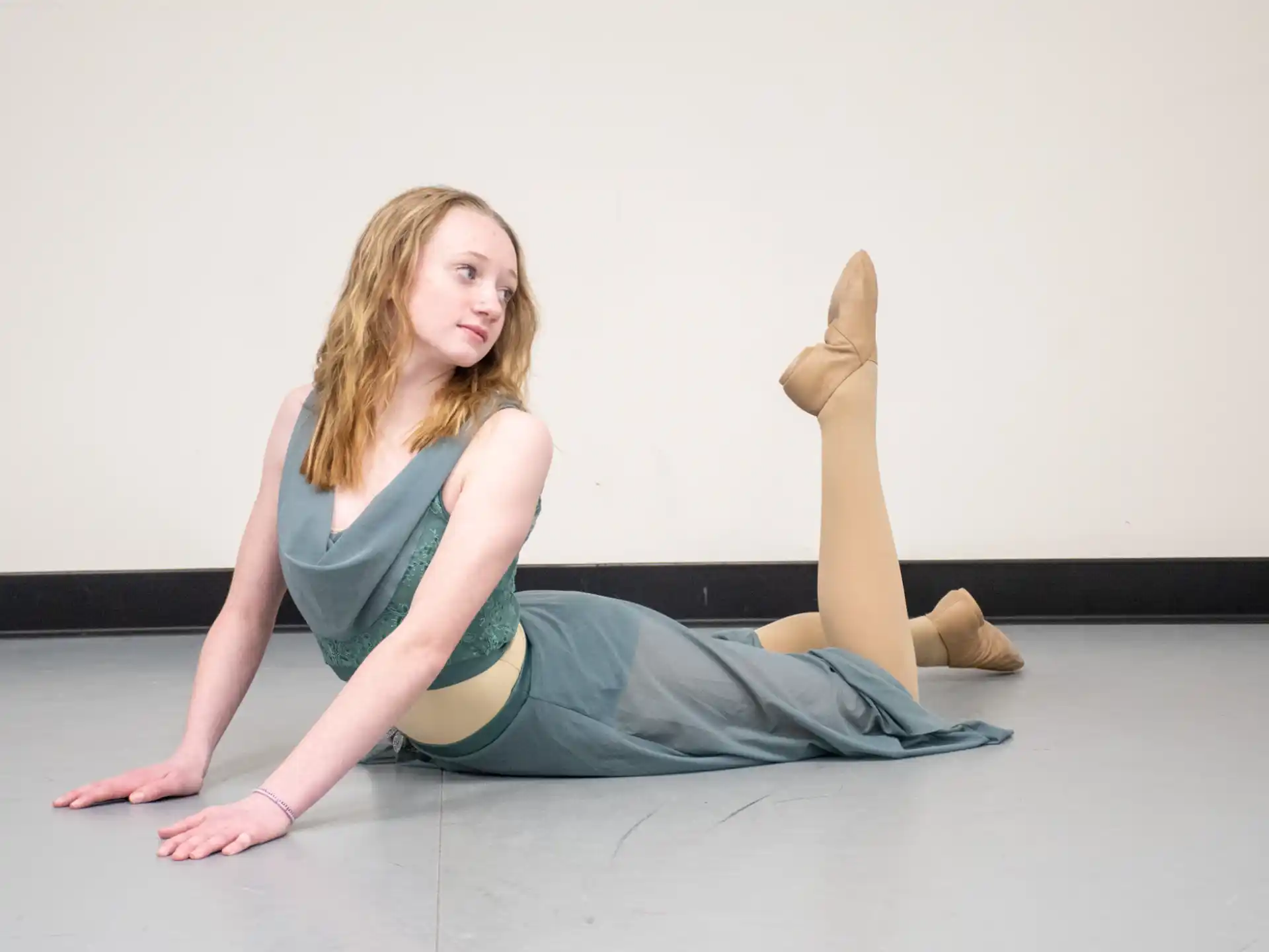 a person sitting on the floor