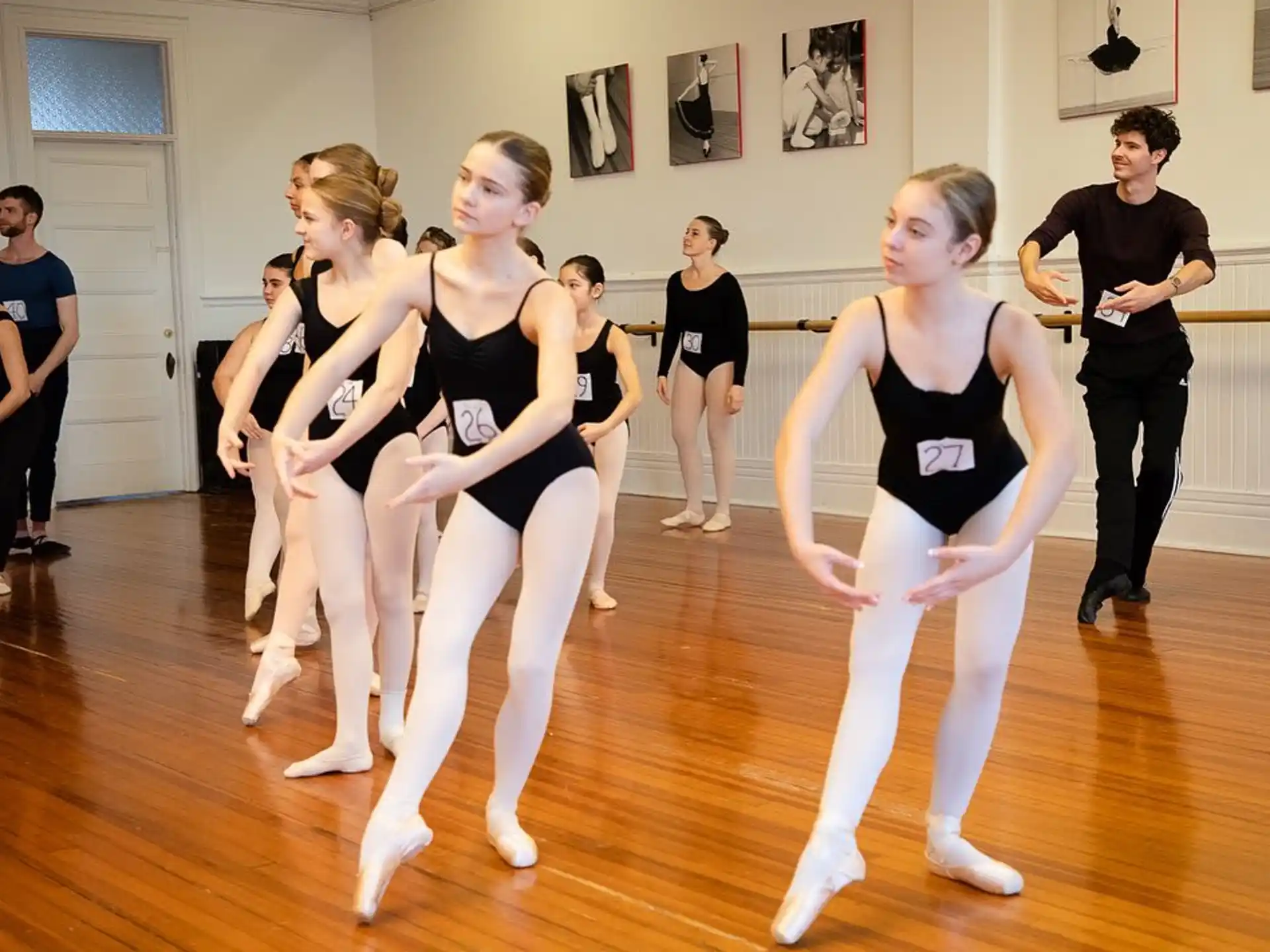 a group of people dancing