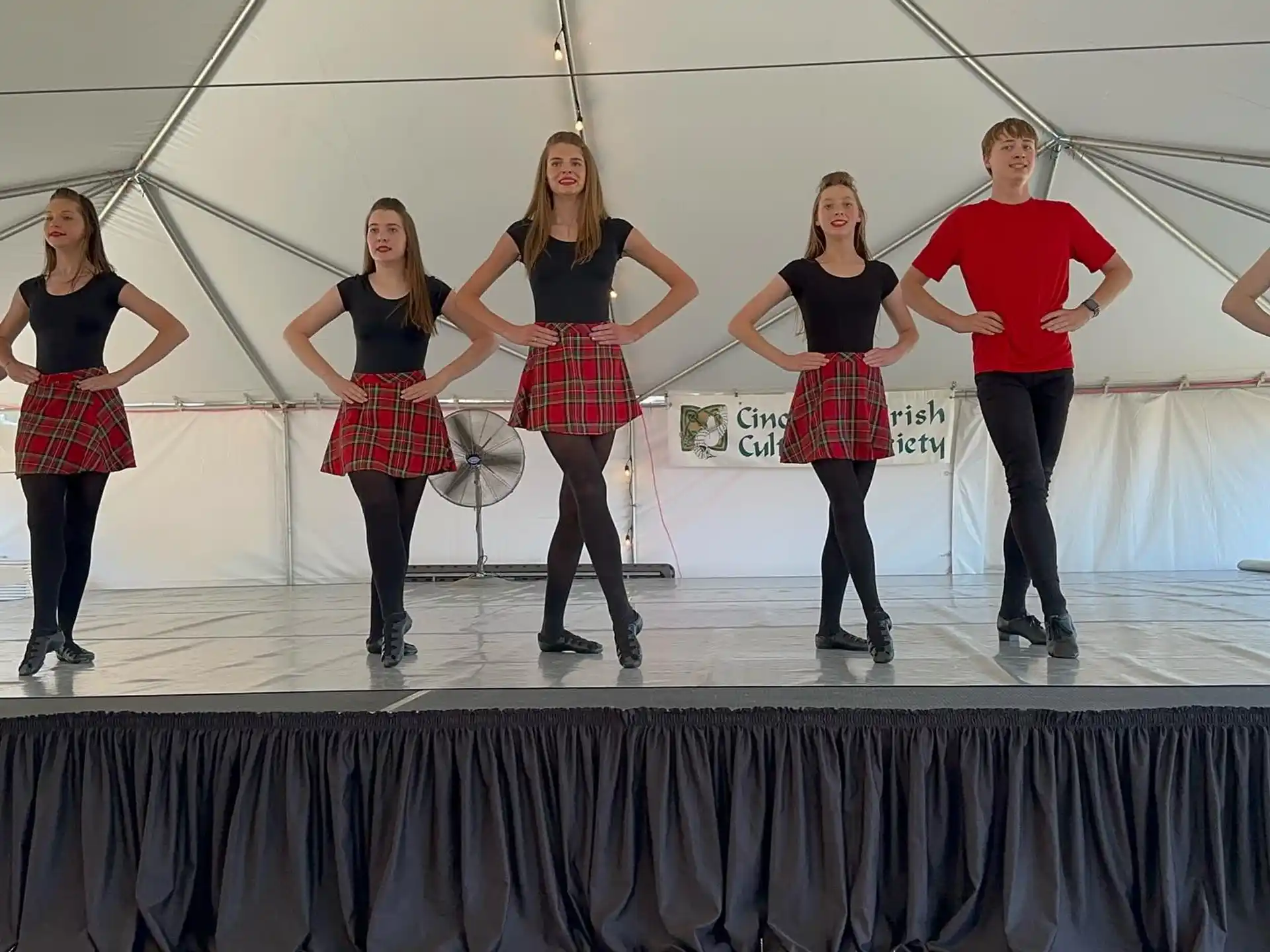a group of people on a stage