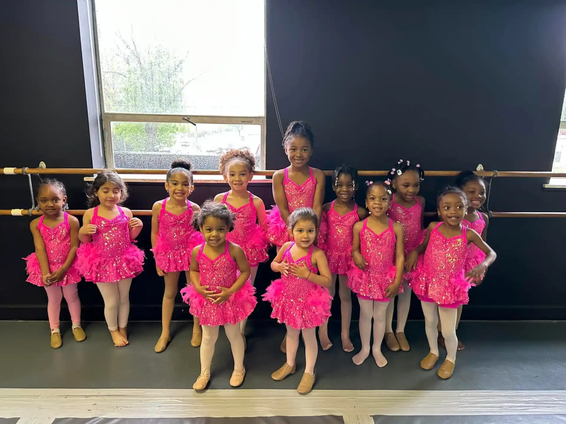a group of children posing for a photo
