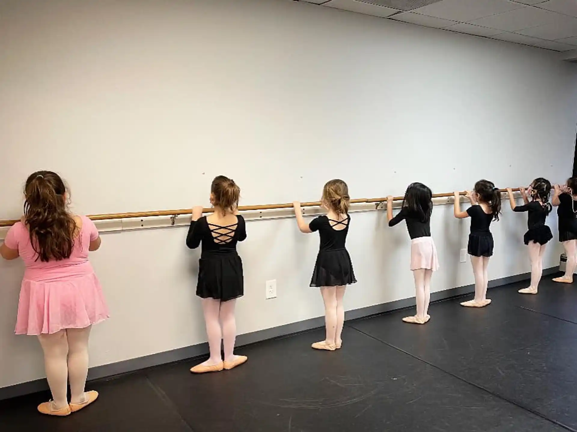 a group of girls in a room
