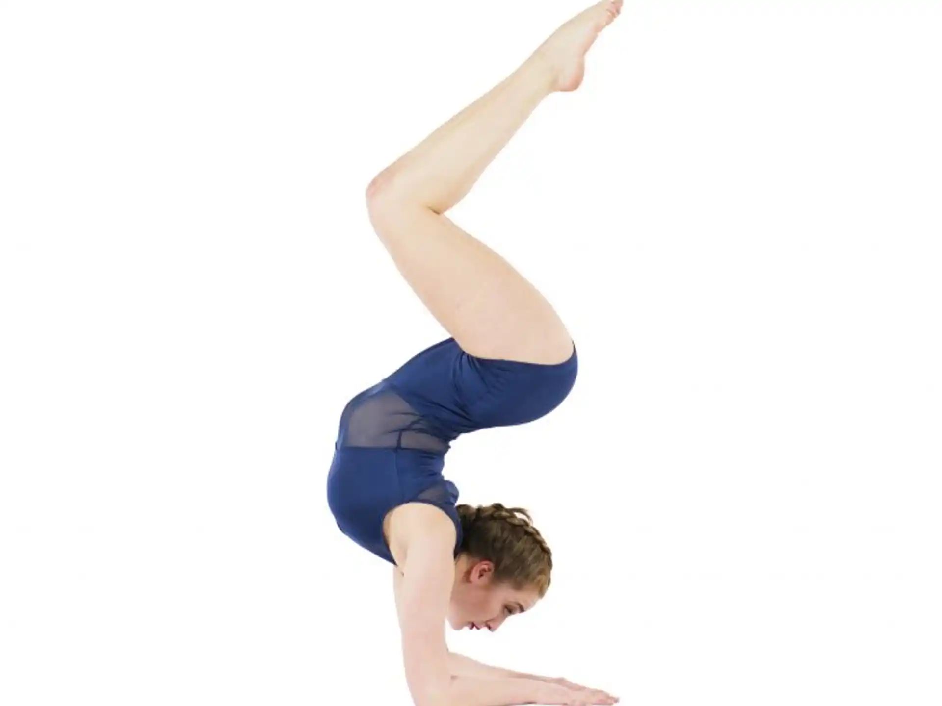 a person doing a handstand
