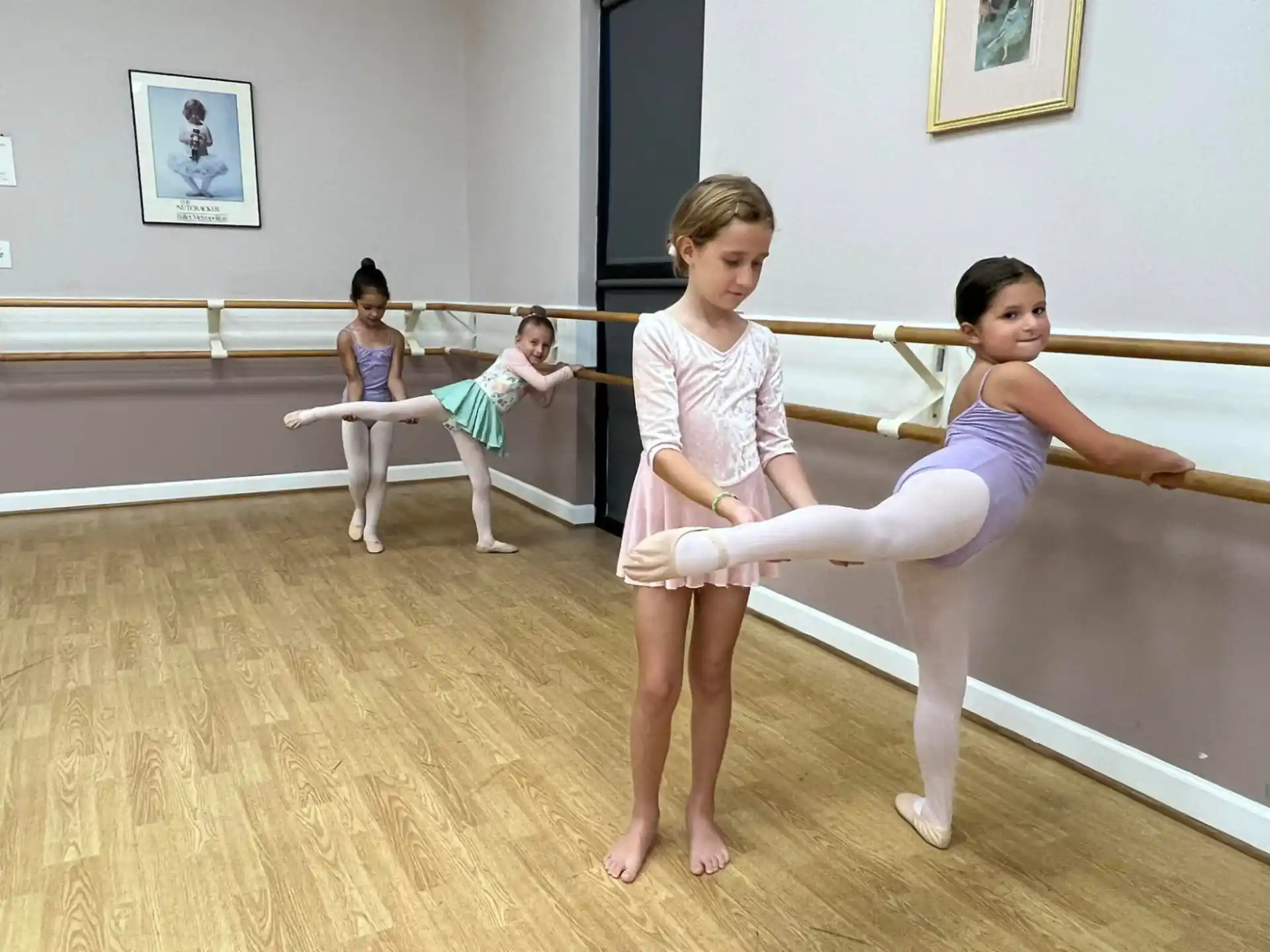 a group of girls in a room