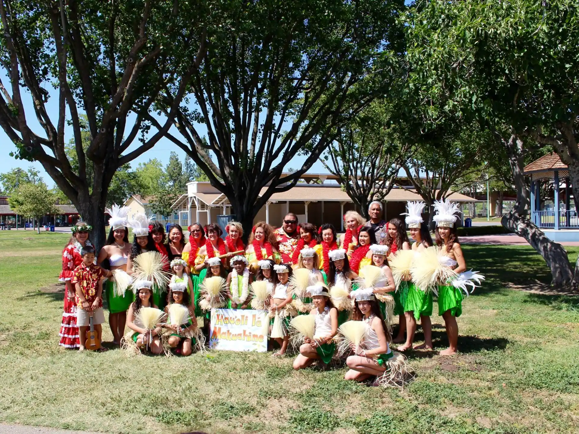 a group of people posing for a photo