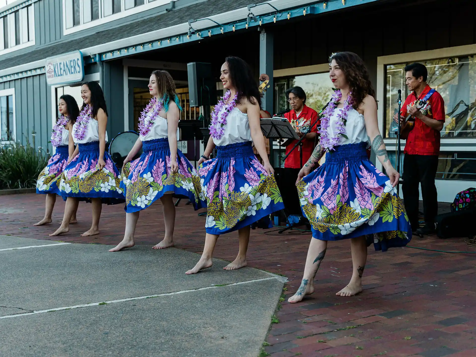 a group of women dancing