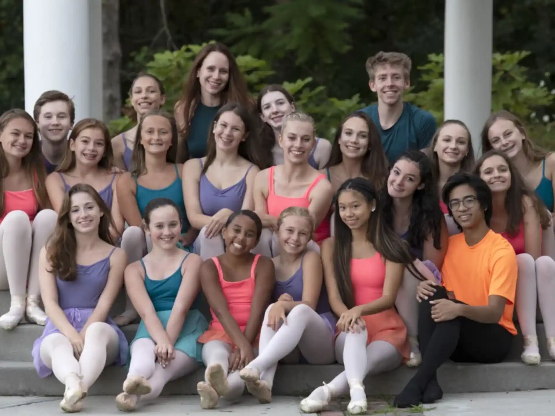 a group of people posing for a photo