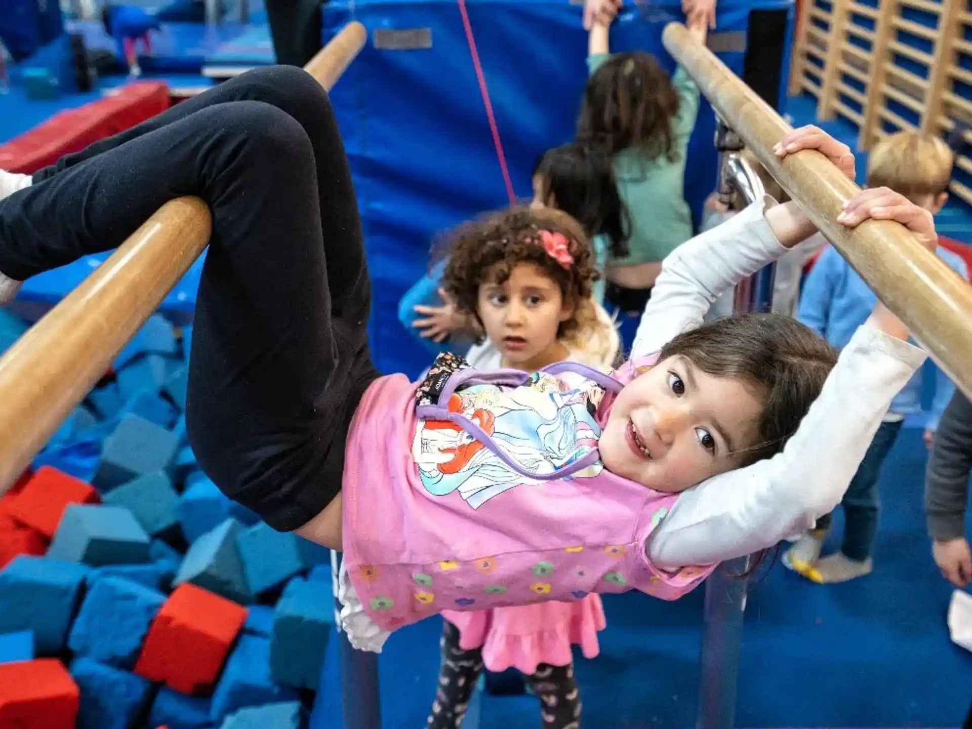 a group of children on a playground