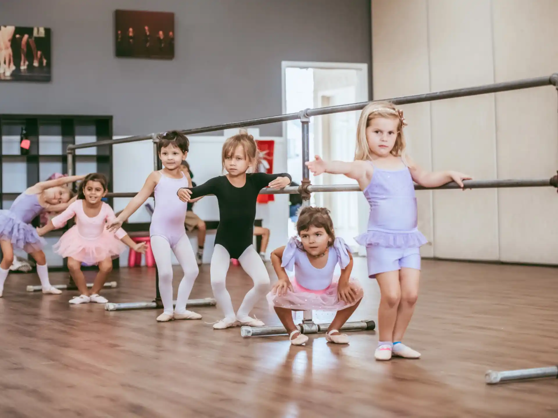 a group of girls dancing