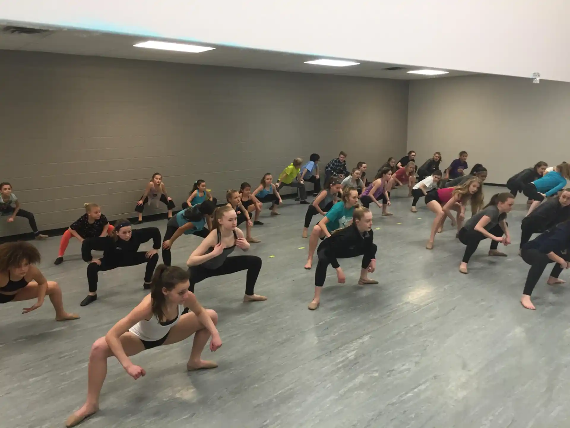 a group of people dancing