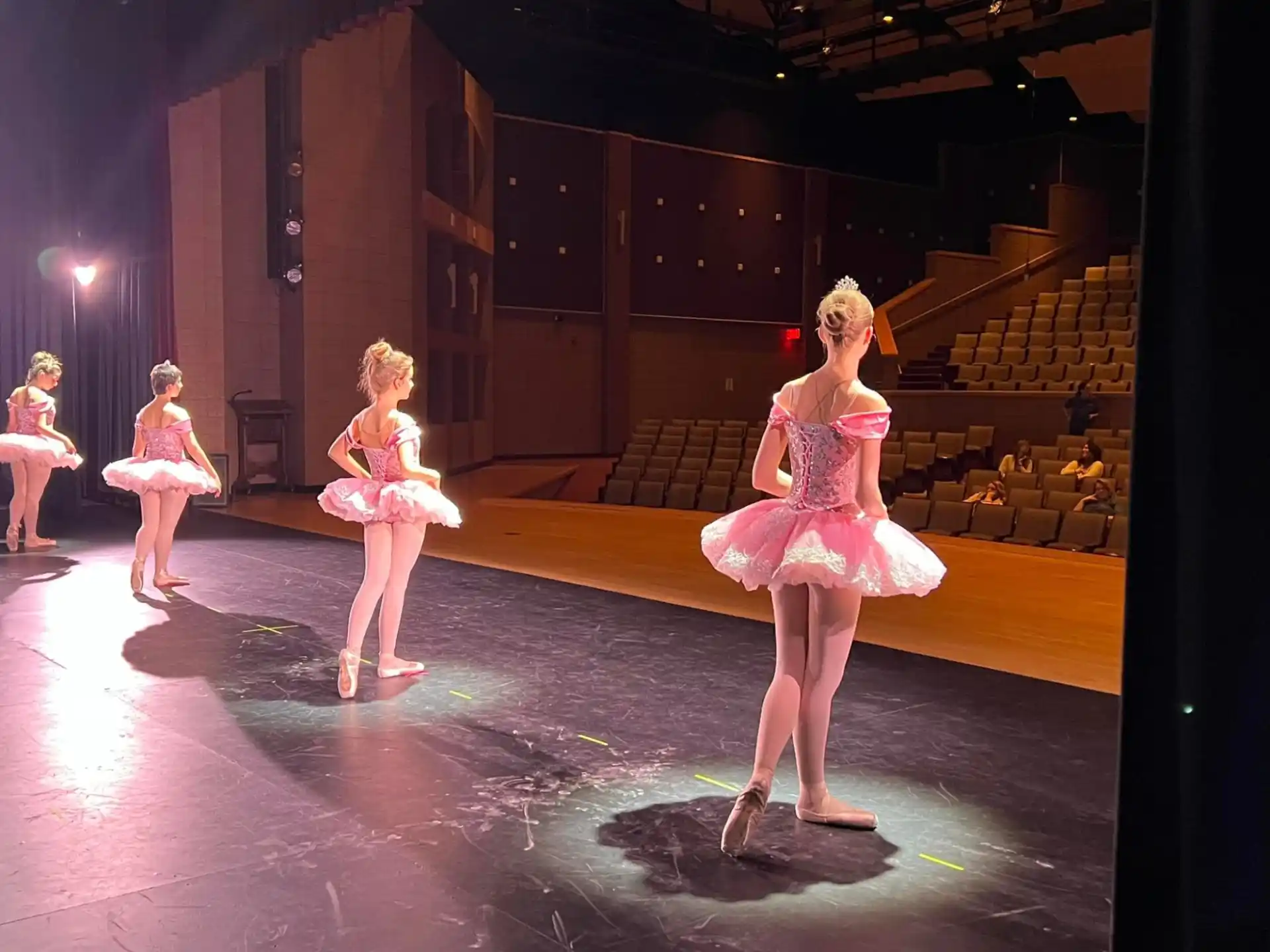 a group of women dancing on a stage